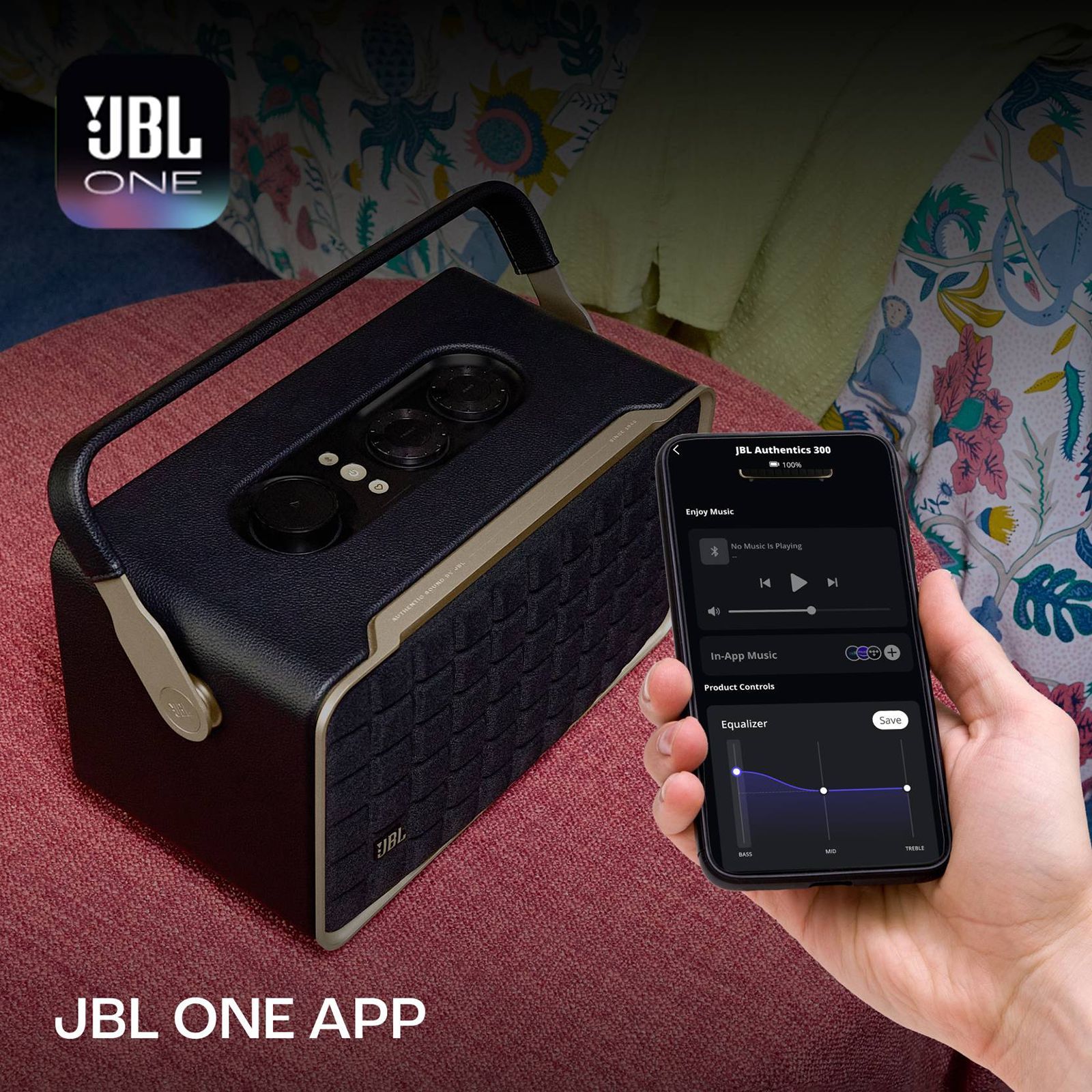 JBL Authentics 300 100W Portable Bluetooth Speaker (Automatic Self Tuning, Stereo Channel, Black) JBL Authentics 300 100W Portable Bluetooth Speaker (Automatic Self Tuning, Stereo Channel, Black)_16