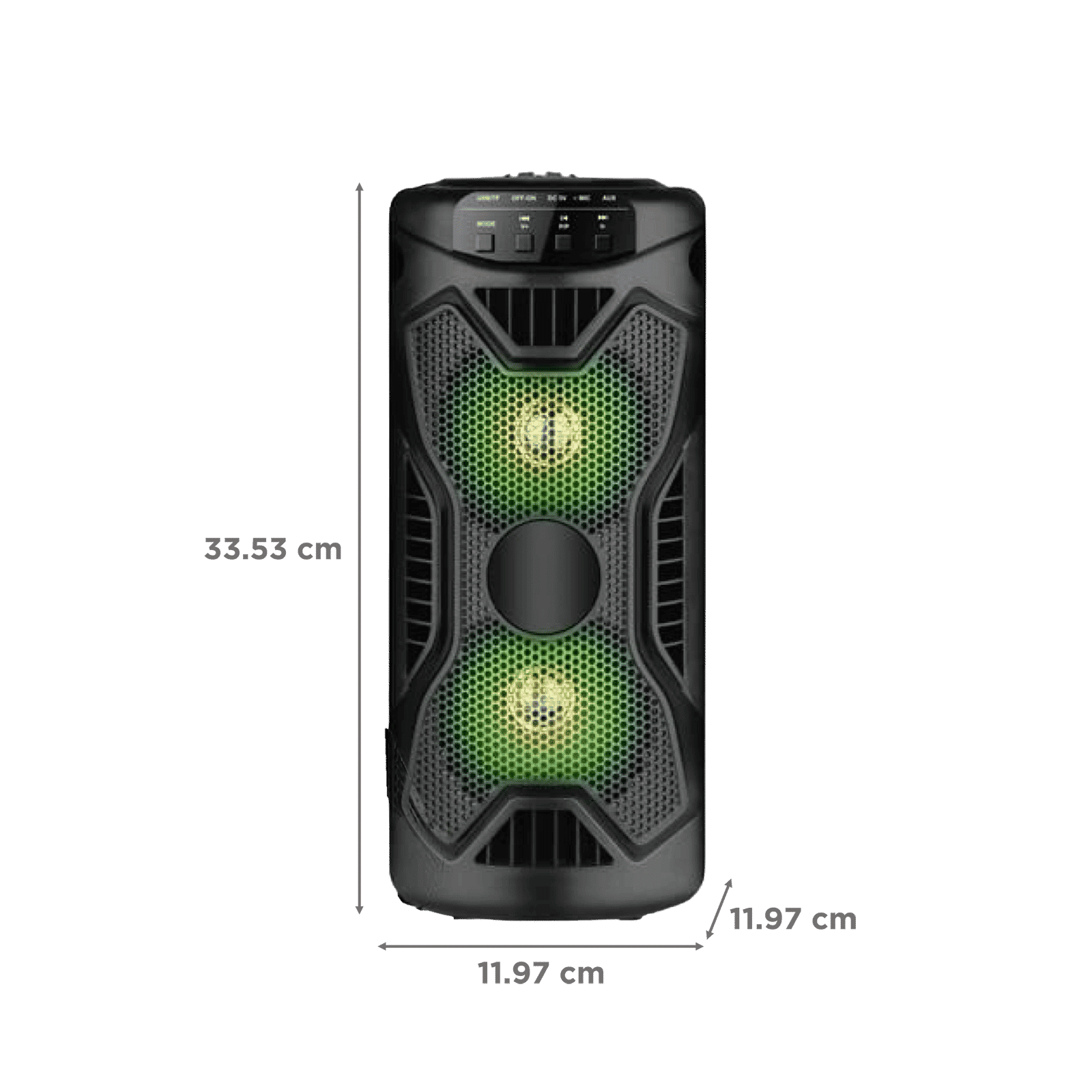 Krisons Rockstar 30W Bluetooth Party Speaker with Mic (FM Radio, 2.0 Channel, Black)_2