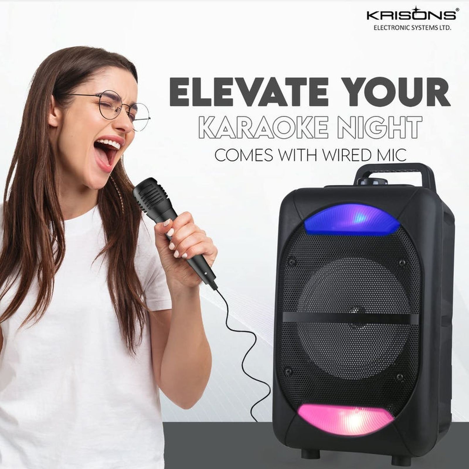 Krisons Beatz 30W Bluetooth Party Speaker with Mic (High Bass, 1.0 Channel, Black)_6