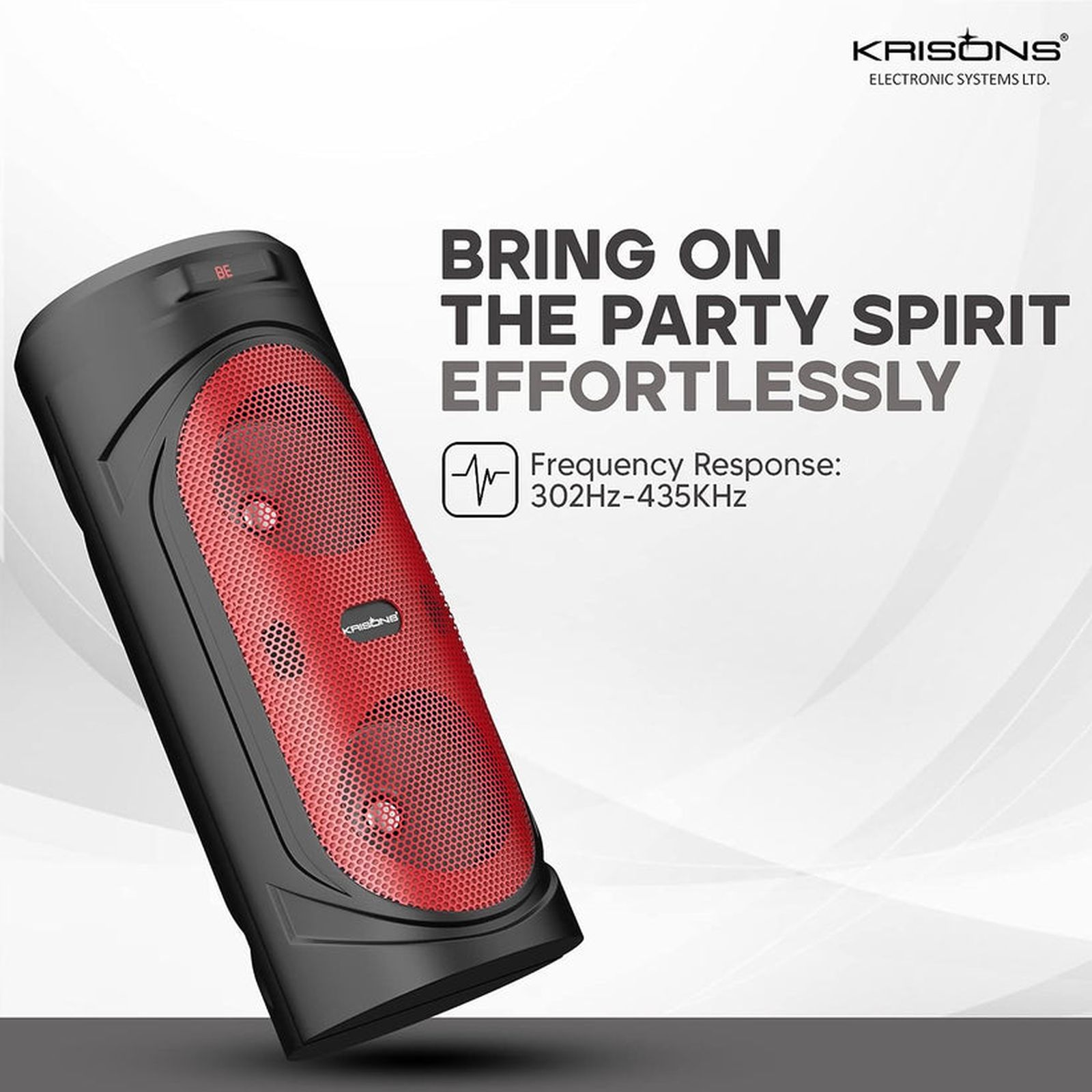 KRISONS Redstar 40W Bluetooth Party Speaker with Mic (Double 4 Woofer, 2.1 Channel, Black)_8