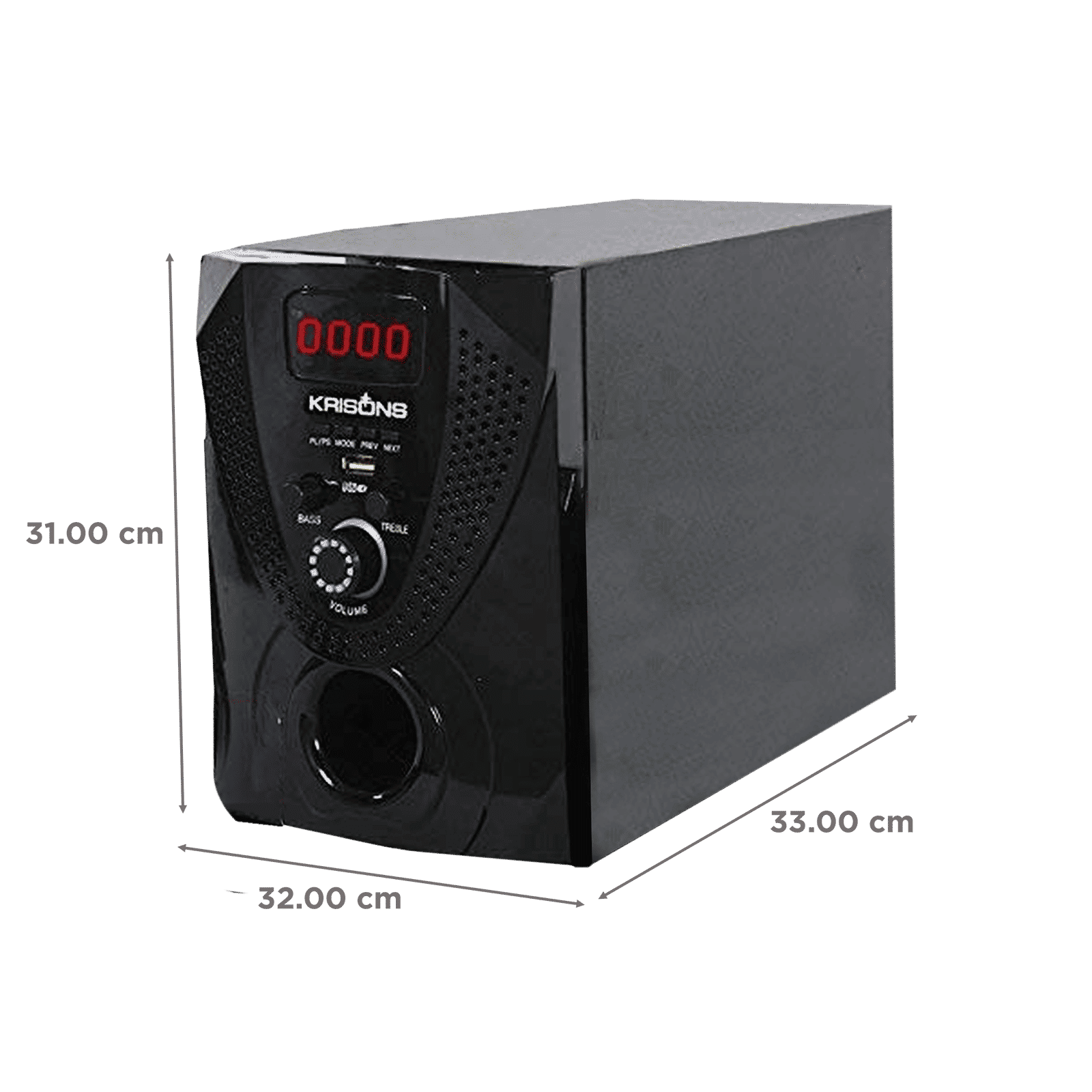 Krisons Nexon 30W Bluetooth Home Theatre with Remote (Extra Bass, 2.1 Channel, Black)_2