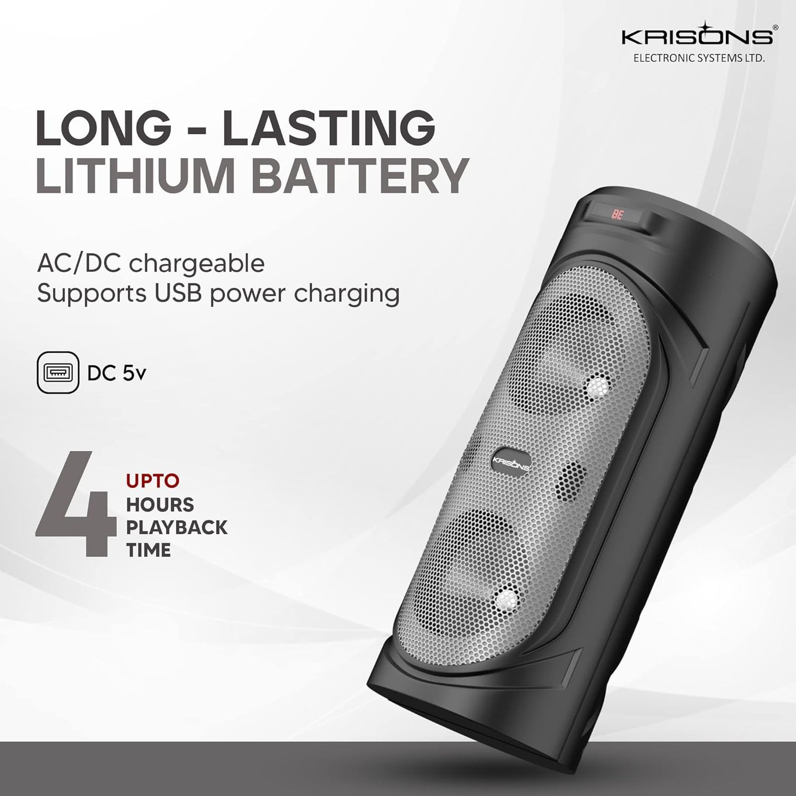 Krisons Silverstar 40W Bluetooth Party Speaker with Mic (Surround Sound, 2.1 Channel, Black) Krisons Silverstar 40W Bluetooth Party Speaker with Mic (Surround Sound, 2.1 Channel, Black)_7