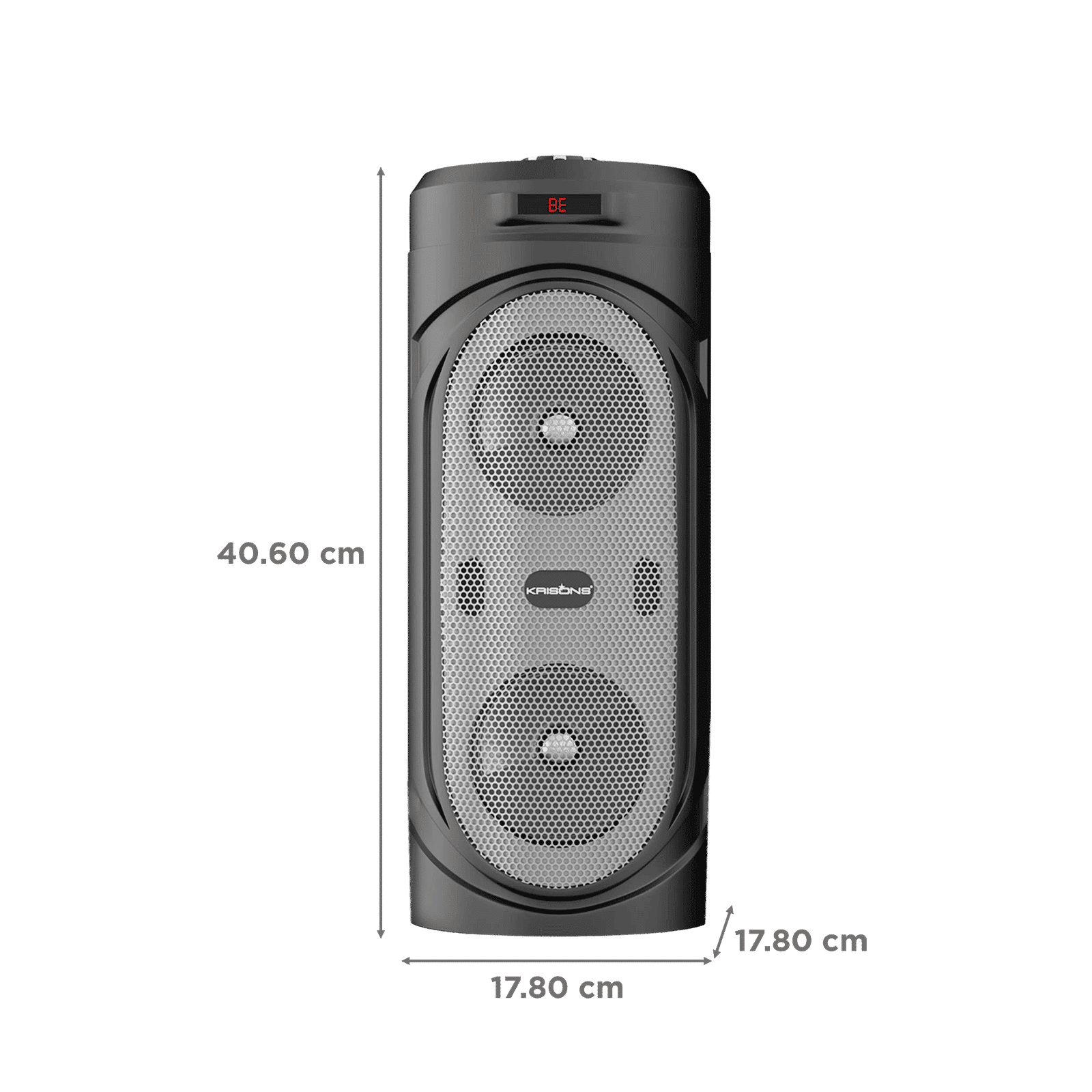 Krisons Silverstar 40W Bluetooth Party Speaker with Mic (Surround Sound, 2.1 Channel, Black) Krisons Silverstar 40W Bluetooth Party Speaker with Mic (Surround Sound, 2.1 Channel, Black)_2