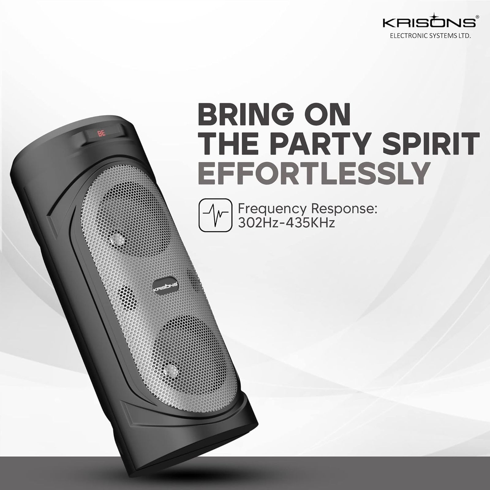 Krisons Silverstar 40W Bluetooth Party Speaker with Mic (Surround Sound, 2.1 Channel, Black) Krisons Silverstar 40W Bluetooth Party Speaker with Mic (Surround Sound, 2.1 Channel, Black)_5