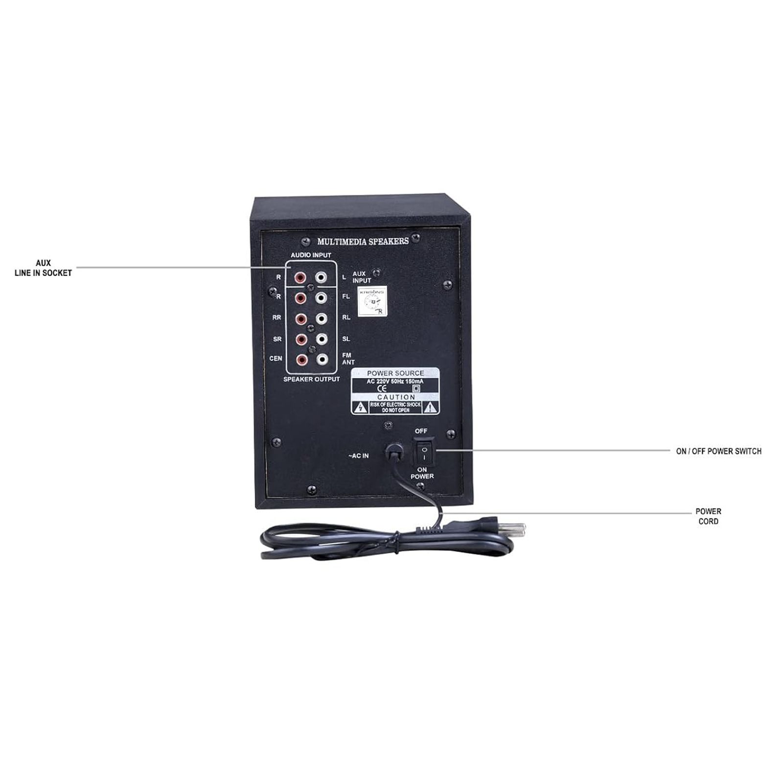 Krisons Boom 75W Bluetooth Home Theatre with Remote (7.1 Channel, Black) Krisons Boom 75W Bluetooth Home Theatre with Remote (7.1 Channel, Black)_9