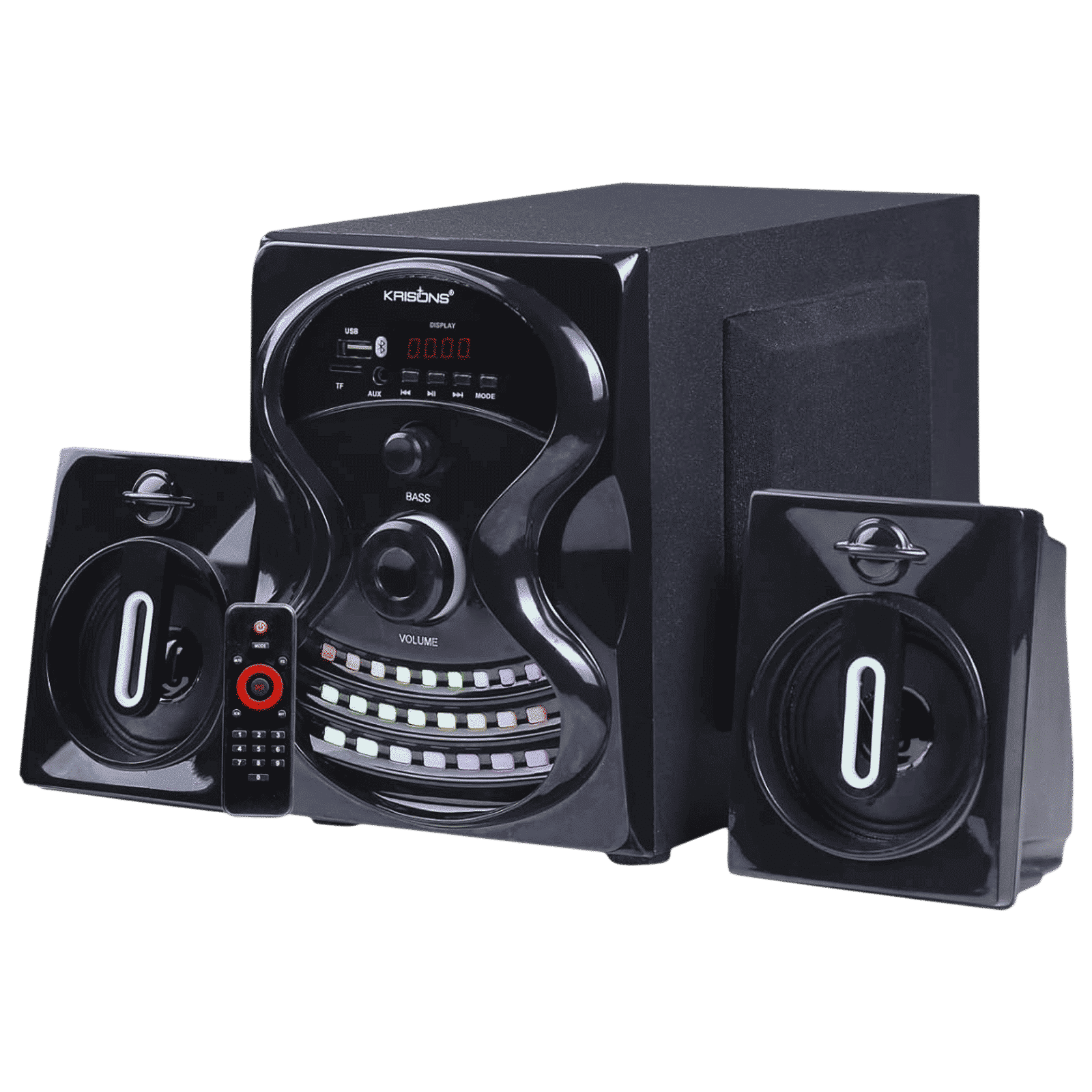 Krisons Rainbow 50W Bluetooth Home Theatre with Remote (Bass boost, 2.1 Channel, Black)_1