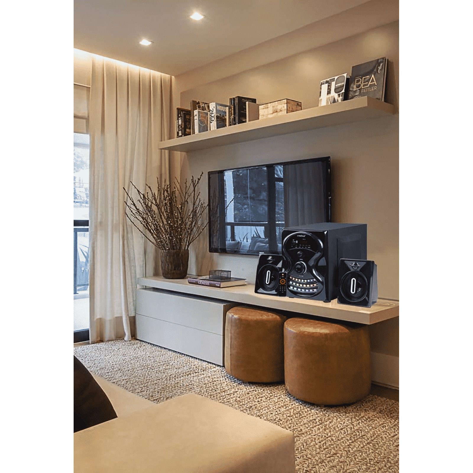 Krisons Rainbow 50W Bluetooth Home Theatre with Remote (Bass boost, 2.1 Channel, Black)_8