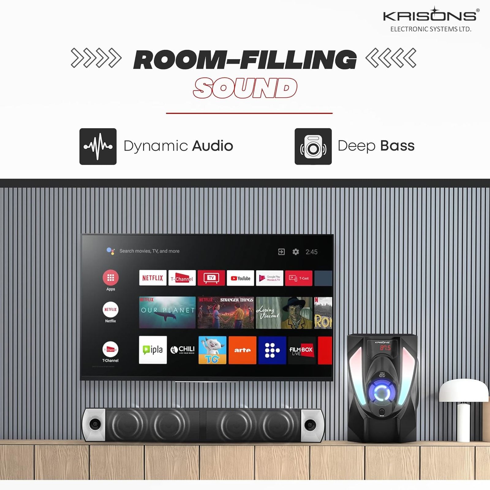 Krisons Superstar Bluetooth Home Theatre with Remote (Surround Sound, 4.1 Channel, Black) Krisons Superstar Bluetooth Home Theatre with Remote (Surround Sound, 4.1 Channel, Black)_8