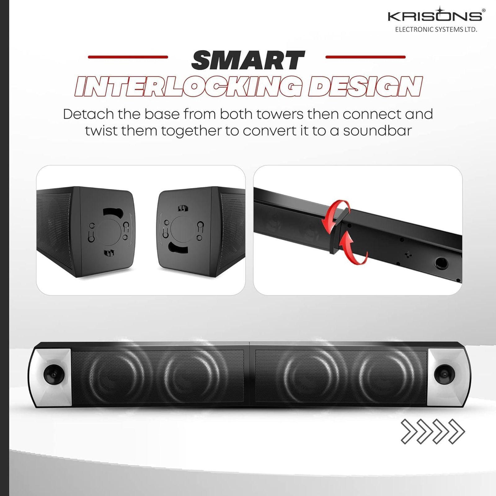 Krisons Superstar Bluetooth Home Theatre with Remote (Surround Sound, 4.1 Channel, Black) Krisons Superstar Bluetooth Home Theatre with Remote (Surround Sound, 4.1 Channel, Black)_4