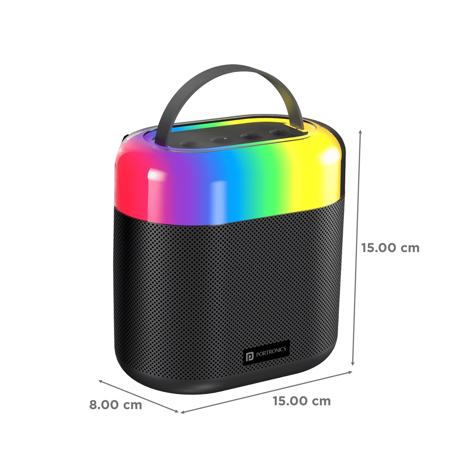 PORTRONICS Dash 3 16W Portable Bluetooth Speaker (5 Magic Voice Effects, Black) PORTRONICS Dash 3 16W Portable Bluetooth Speaker (5 Magic Voice Effects, Black)_2