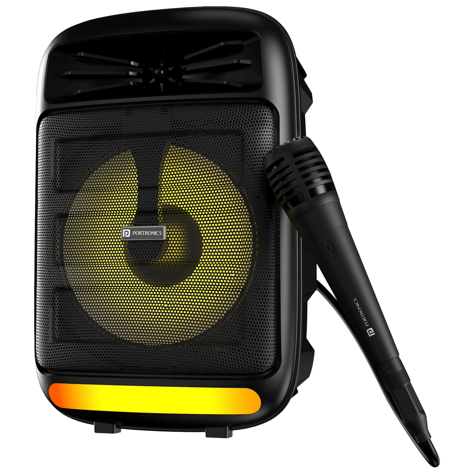 PORTRONICS Melomix 20W Portable Bluetooth Speaker (6 RGB Light Modes, Stereo Channel, Black) PORTRONICS Melomix 20W Portable Bluetooth Speaker (6 RGB Light Modes, Stereo Channel, Black)_1