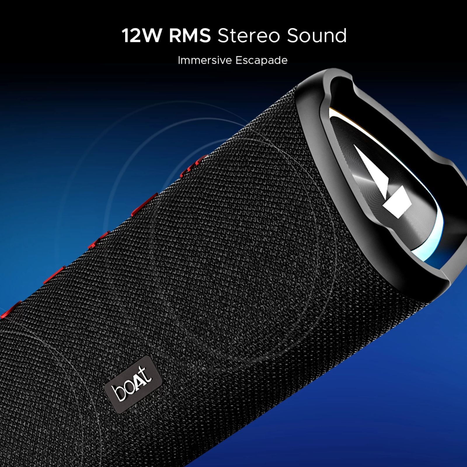 boAt Stone 750 12W Portable Bluetooth Speaker (IPX5 Water Resistant, Stereo Sound, Mono Channel, Raging Black)_3