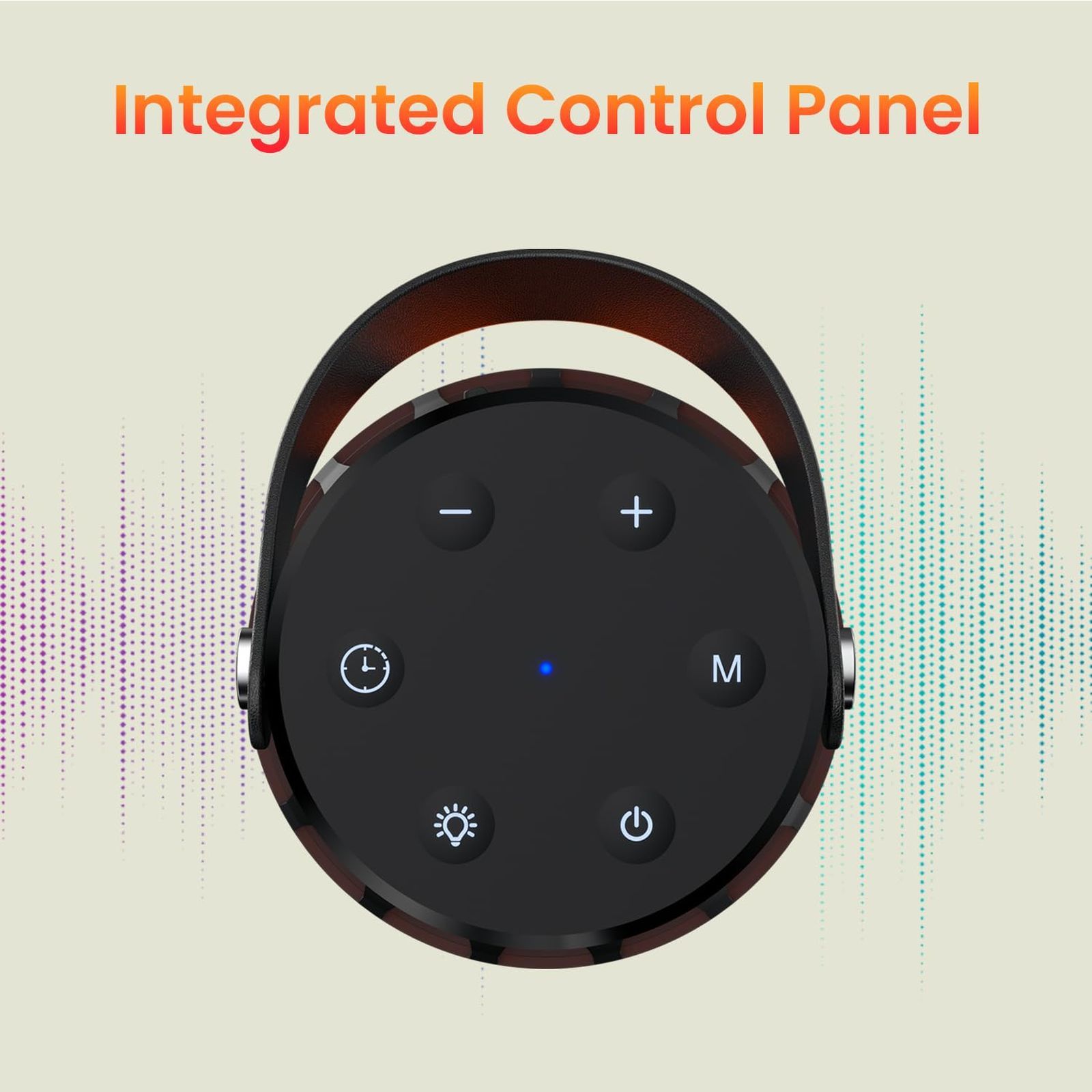 PORTRONICS Dash 6 15W Portable Bluetooth Speaker (IPX65 Water Resistant, LED Night Lamp, Black)_3