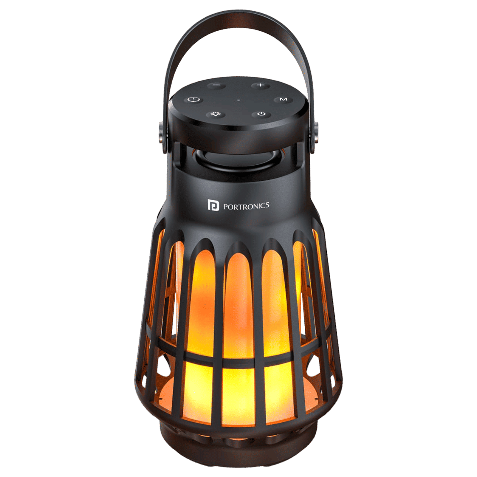 PORTRONICS Dash 6 15W Portable Bluetooth Speaker (IPX65 Water Resistant, LED Night Lamp, Black)_1