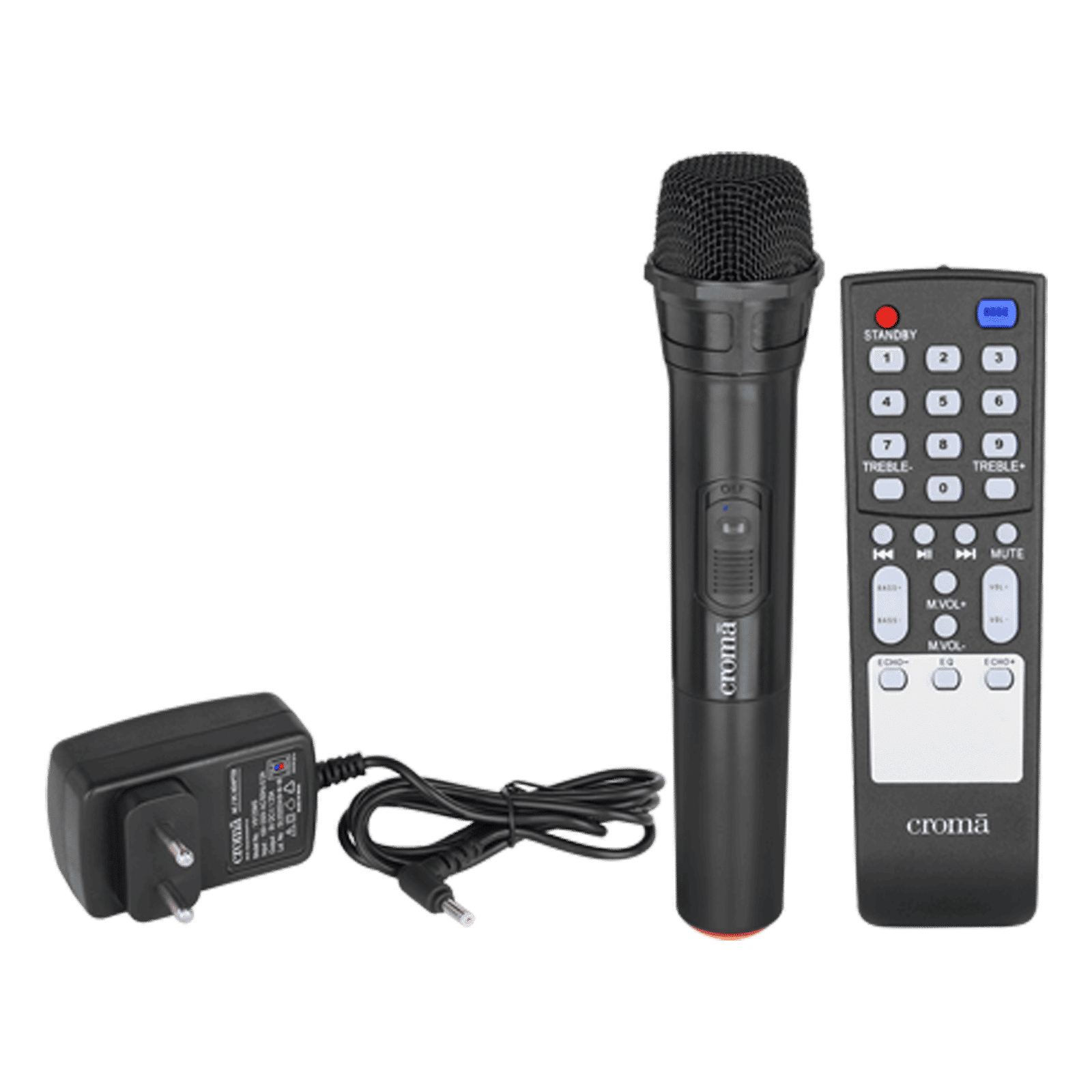 Croma 50W Bluetooth Party Speaker with Mic (Lightweight, Stereo Channel, Black) Croma 50W Bluetooth Party Speaker with Mic (Lightweight, Stereo Channel, Black)_8