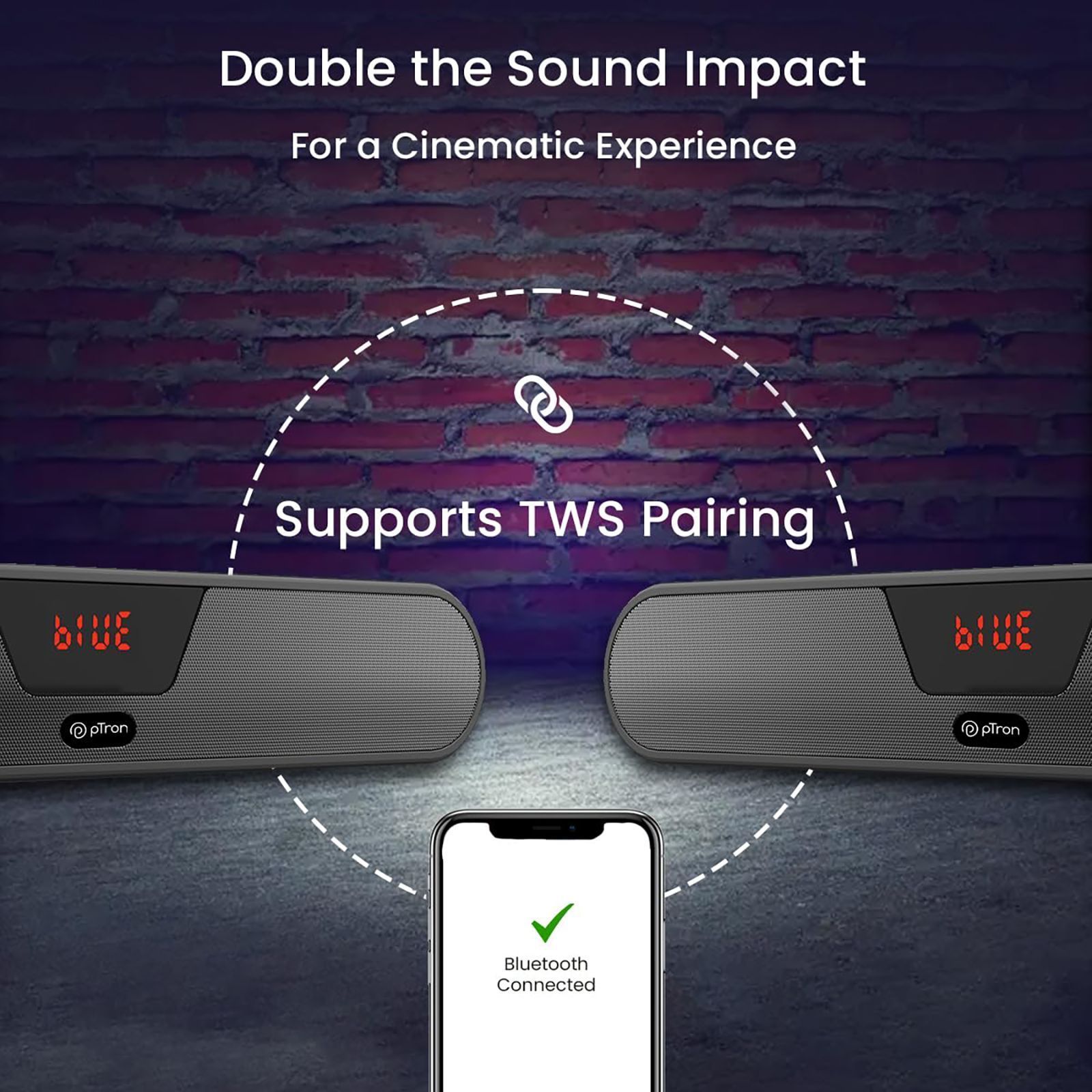 pTron Fusion Concert 24W Bluetooth Soundbar (Deep Bass, Black) pTron Fusion Concert 24W Bluetooth Soundbar (Deep Bass, Black)_7