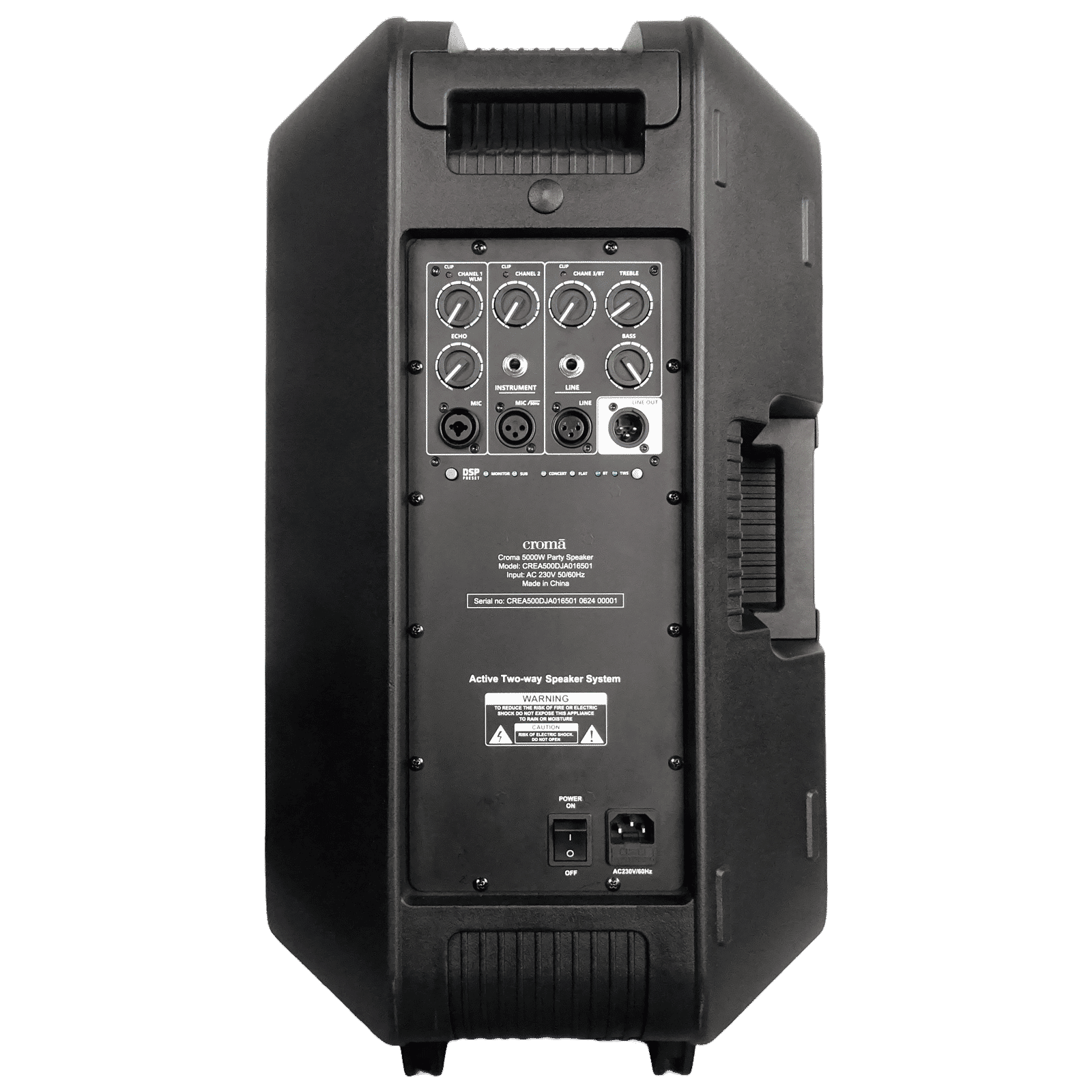 Croma 500W Bluetooth Party Speaker with Mic (4 Preset DSP, 2.1 Channel, Black) Croma 500W Bluetooth Party Speaker with Mic (4 Preset DSP, 2.1 Channel, Black)_10