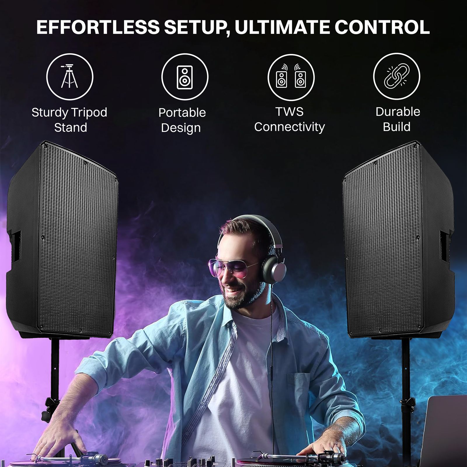 Croma 500W Bluetooth Party Speaker with Mic (4 Preset DSP, 2.1 Channel, Black) Croma 500W Bluetooth Party Speaker with Mic (4 Preset DSP, 2.1 Channel, Black)_7