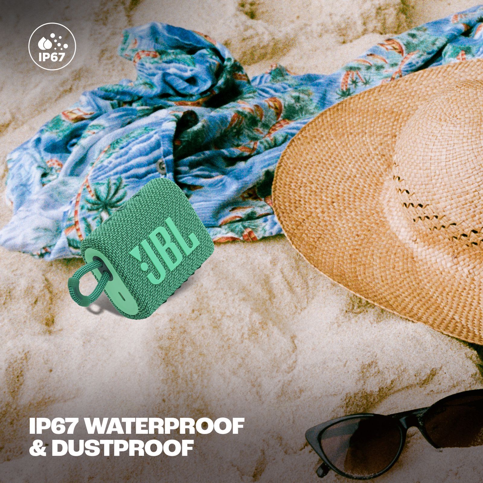 JBL Go 3 Eco 4.2W Portable Bluetooth Speaker (IP67 Waterproof, 5 Hours Playtime, 1.0 Channel, Green) JBL Go 3 Eco 4.2W Portable Bluetooth Speaker (IP67 Waterproof, 5 Hours Playtime, 1.0 Channel, Green)_20