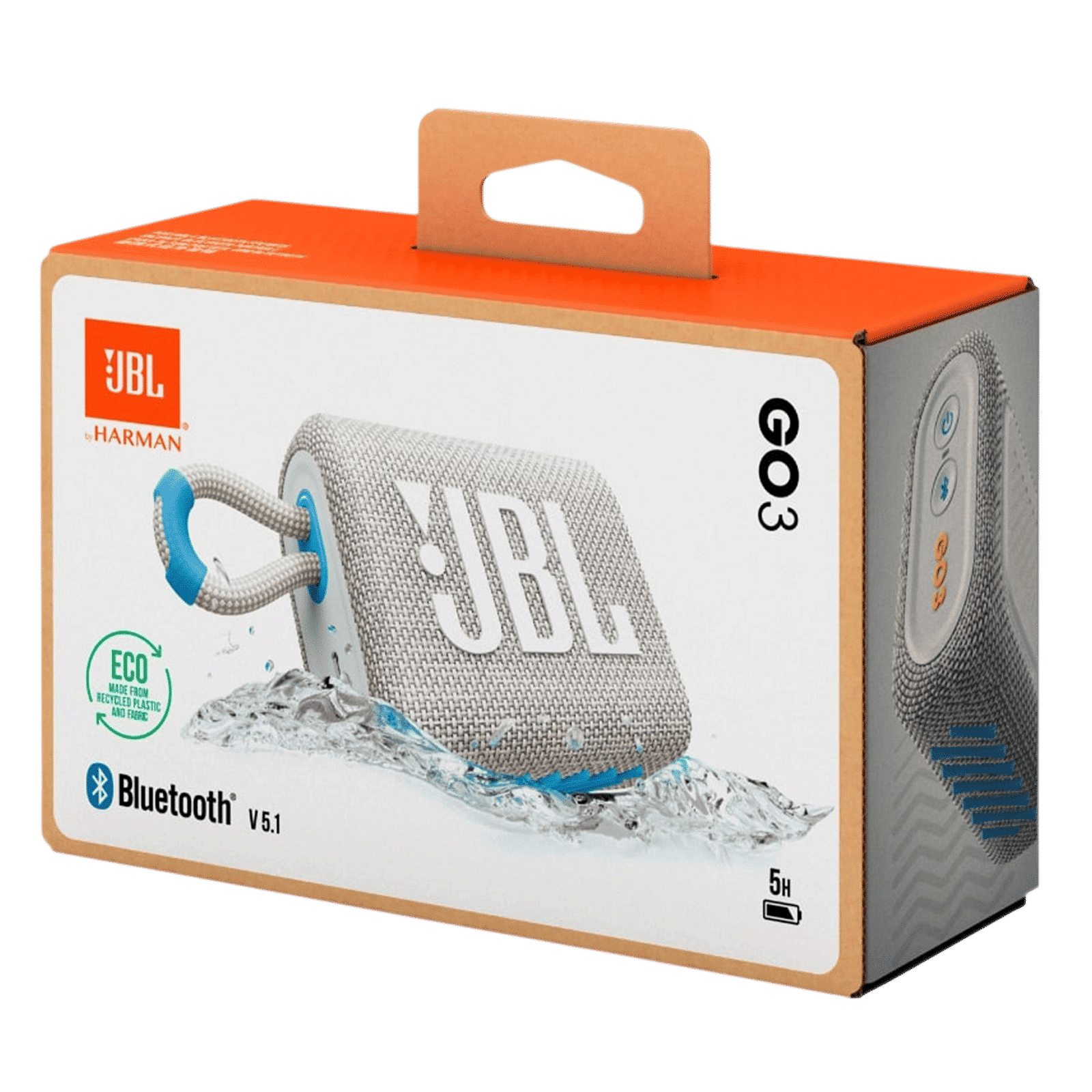 JBL Go 3 Eco 4.2W Portable Bluetooth Speaker (IP67 Waterproof, 5 Hours Playtime, 1.0 Channel, White)_14