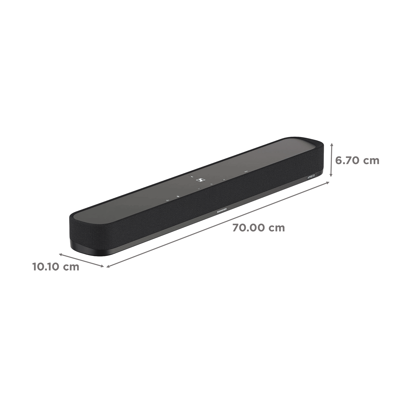 SENNHEISER AMBEO Mini 250W SoundBar with Remote (Dolby Atmos, 5.1.4 Channel, Black)_3