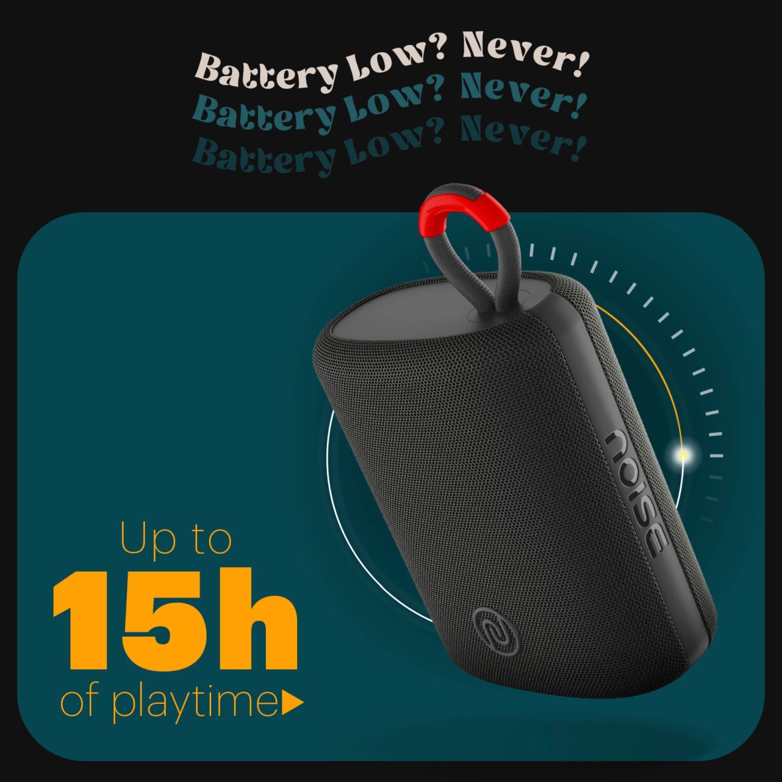 noise VIBE 2 5W Portable Bluetooth Speaker (IPX7 Water Resistant, TWS Pairing, Stereo Channel, Wandering Black) noise VIBE 2 5W Portable Bluetooth Speaker (IPX7 Water Resistant, TWS Pairing, Stereo Channel, Wandering Black)_15