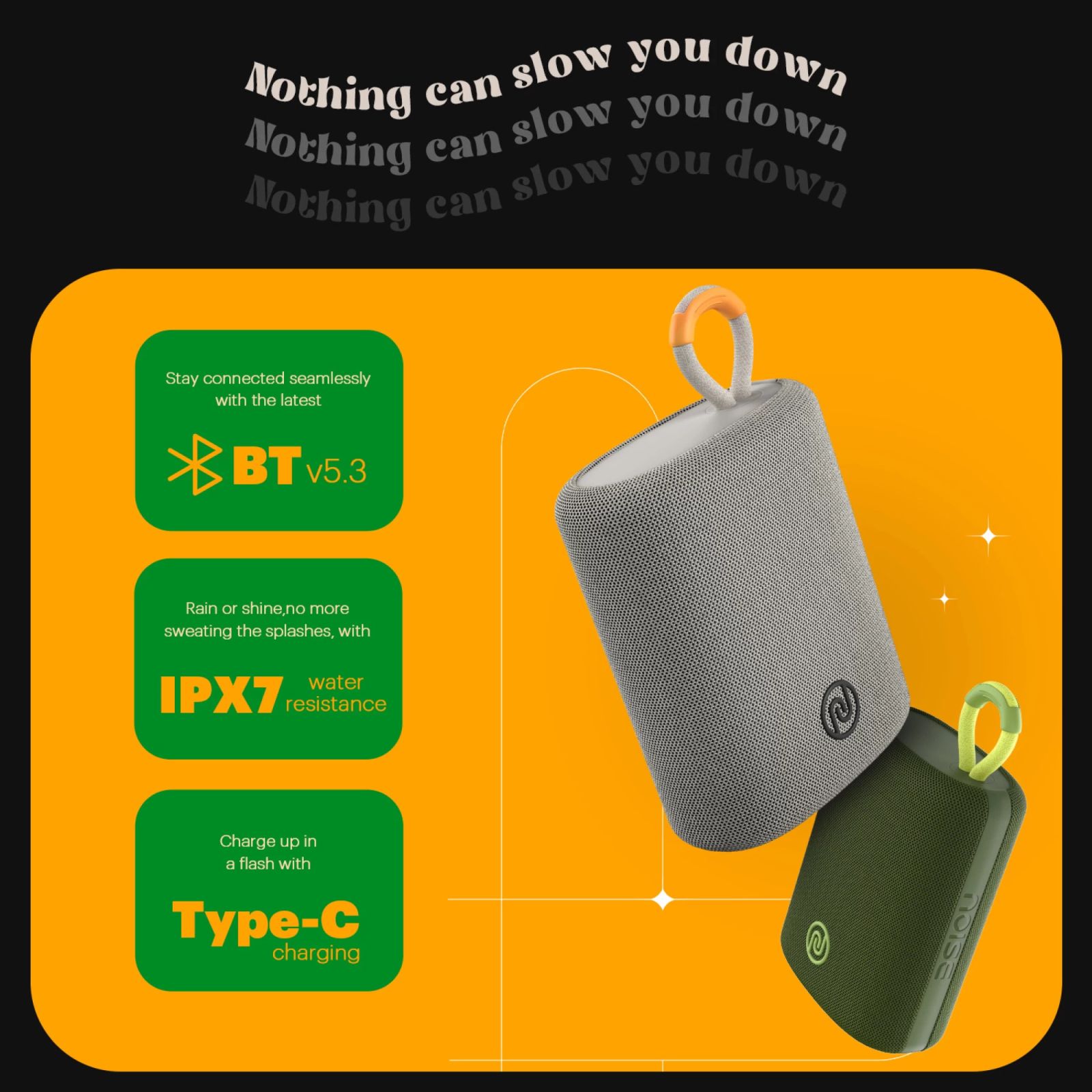 noise VIBE 2 5W Portable Bluetooth Speaker (IPX7 Water Resistant, TWS Pairing, Stereo Channel, Steely Grey) noise VIBE 2 5W Portable Bluetooth Speaker (IPX7 Water Resistant, TWS Pairing, Stereo Channel, Steely Grey)_7