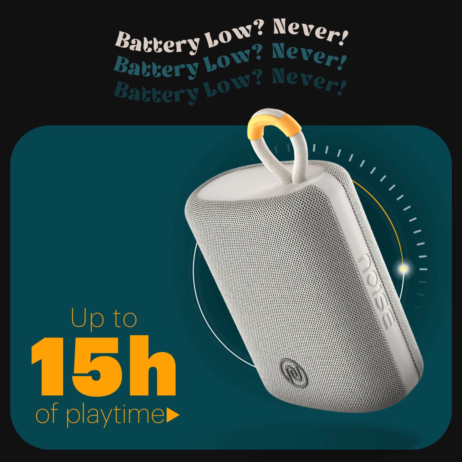 noise VIBE 2 5W Portable Bluetooth Speaker (IPX7 Water Resistant, TWS Pairing, Stereo Channel, Steely Grey) noise VIBE 2 5W Portable Bluetooth Speaker (IPX7 Water Resistant, TWS Pairing, Stereo Channel, Steely Grey)_3