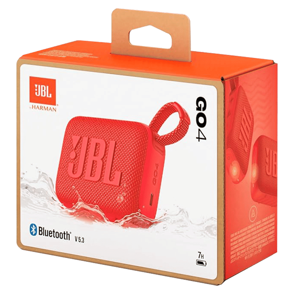 JBL Go 4 4.2W Portable Bluetooth Speaker (IP67 Waterproof, 7 Hours Playtime, Stereo Channel, Red)_12