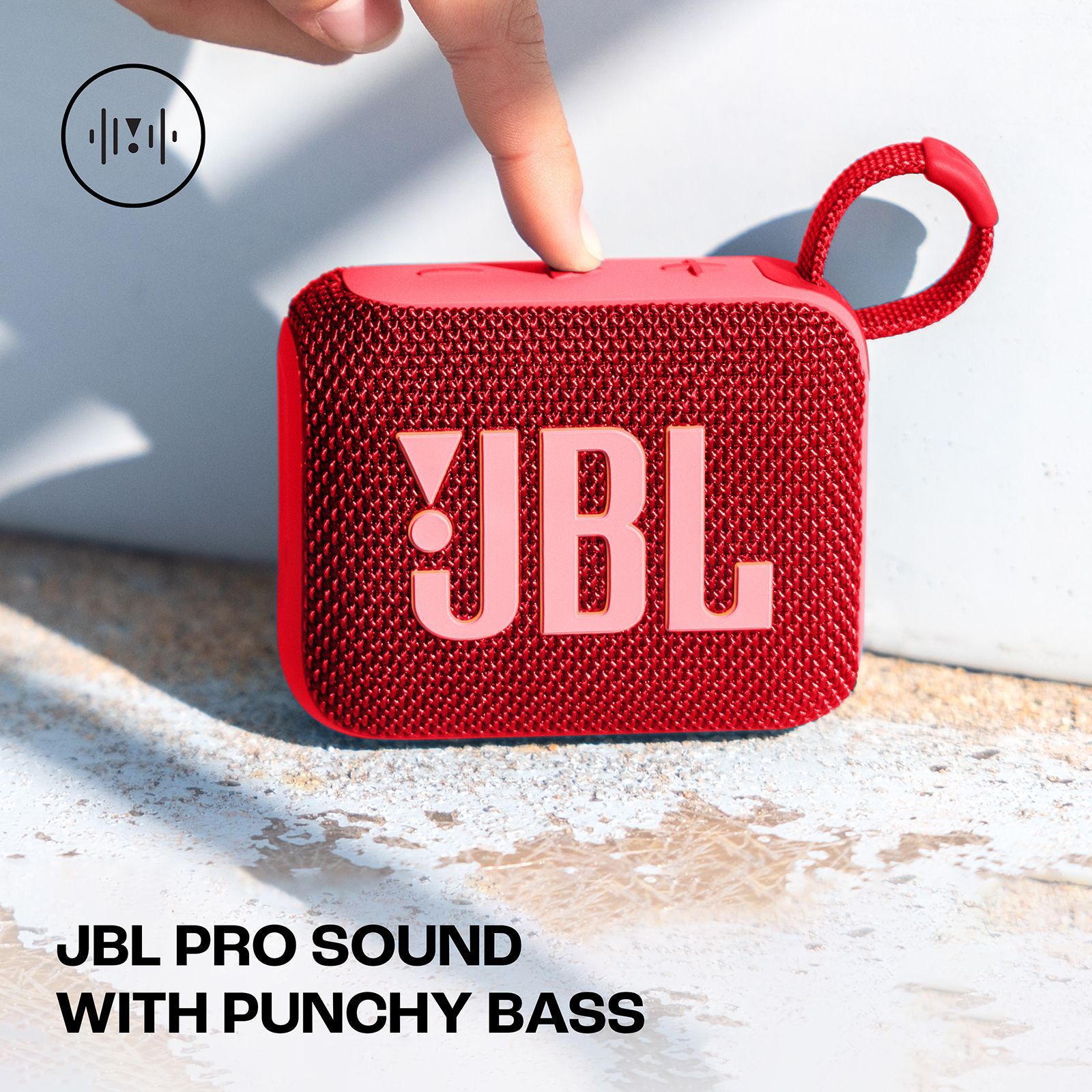 JBL Go 4 4.2W Portable Bluetooth Speaker (IP67 Waterproof, 7 Hours Playtime, Stereo Channel, Red)_14