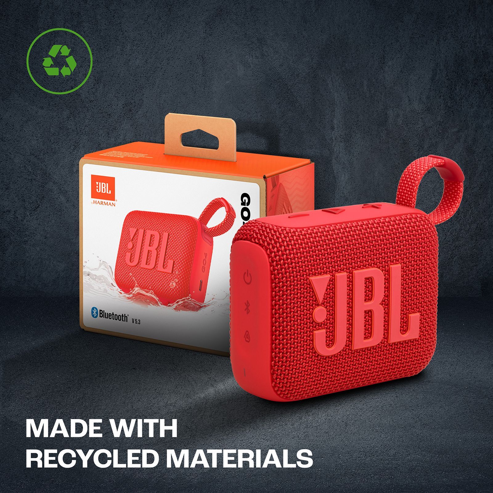 JBL Go 4 4.2W Portable Bluetooth Speaker (IP67 Waterproof, 7 Hours Playtime, Stereo Channel, Red)_15