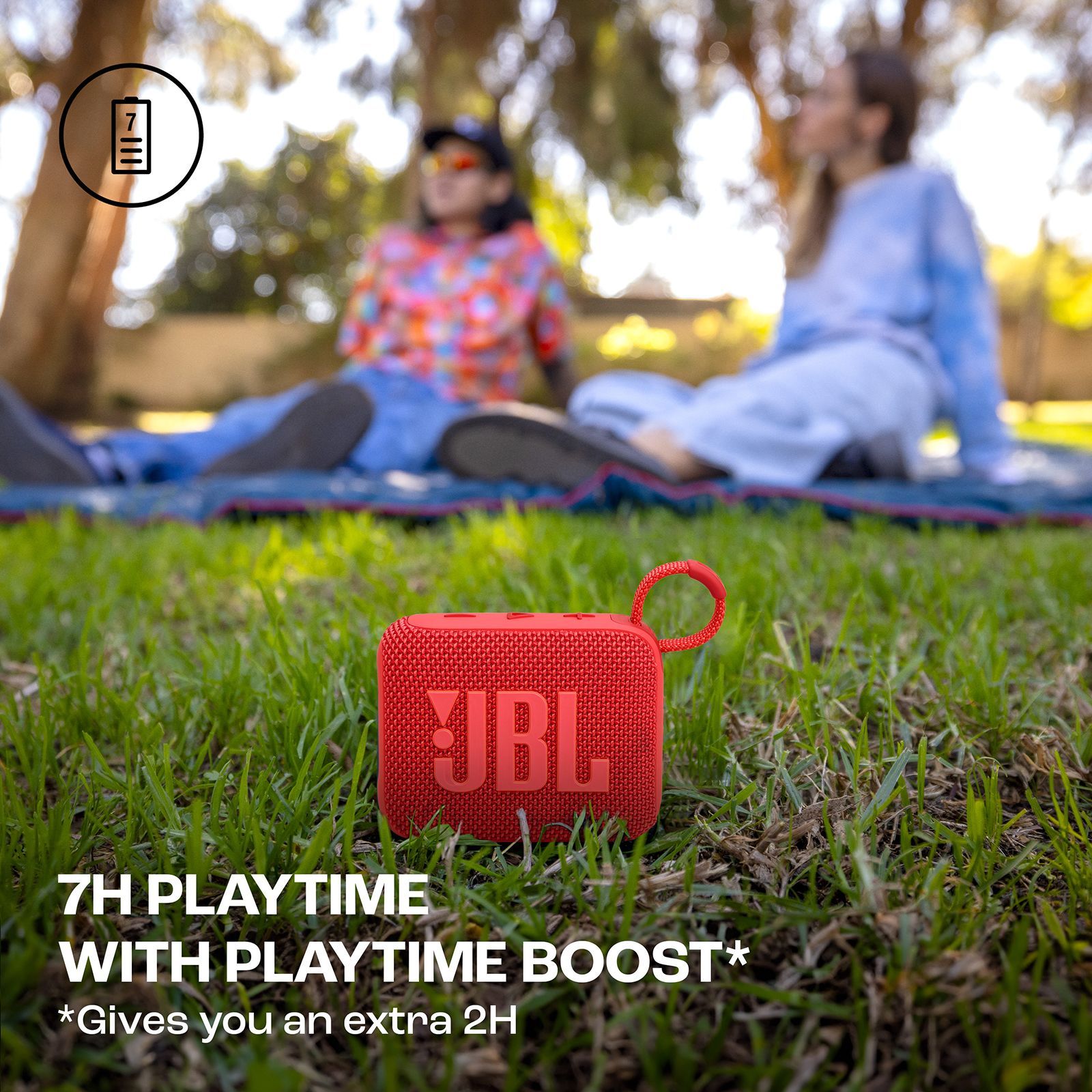 JBL Go 4 4.2W Portable Bluetooth Speaker (IP67 Waterproof, 7 Hours Playtime, Stereo Channel, Red)_19