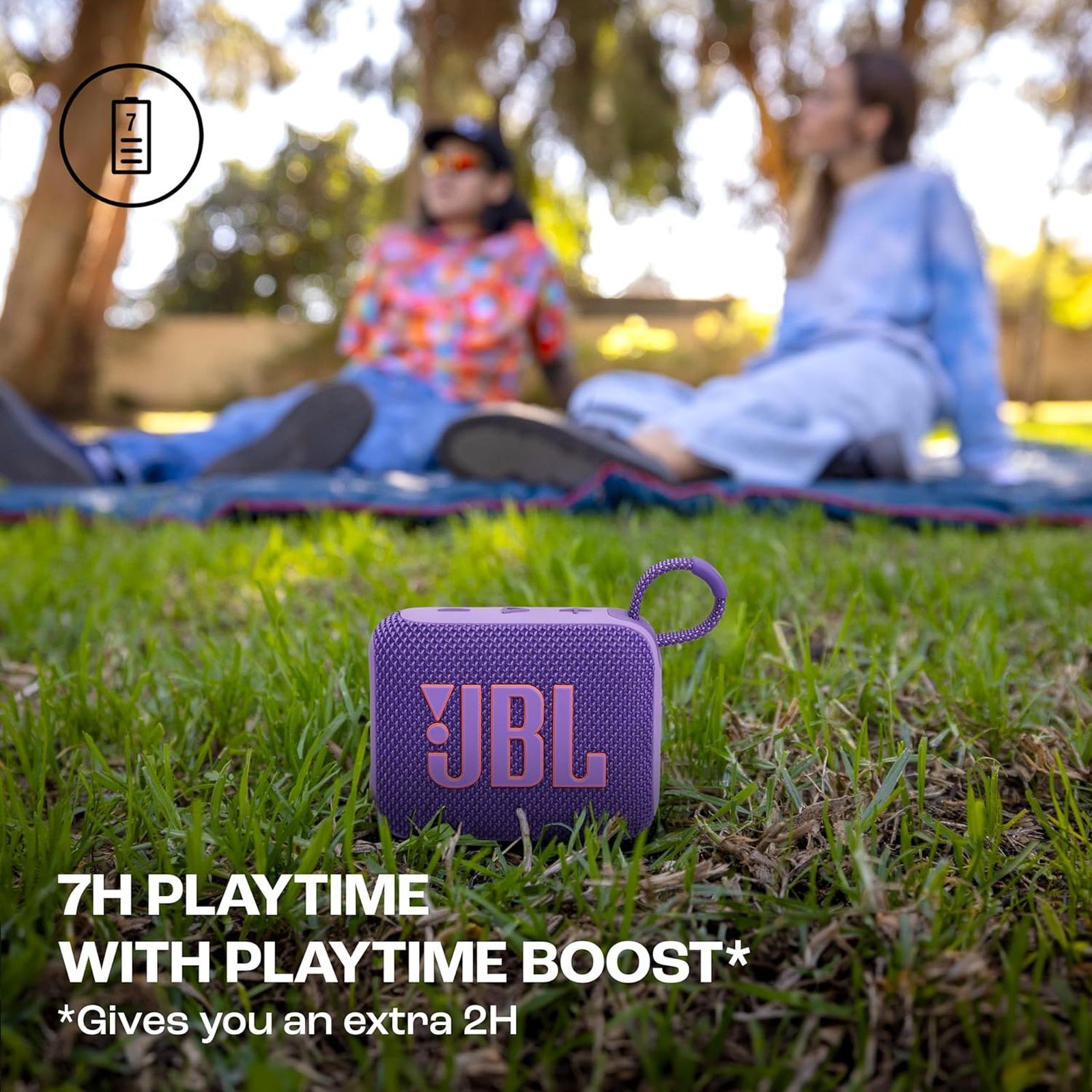 JBL Go 4 4.2W Portable Bluetooth Speaker (IP67 Waterproof, 7 Hours Playtime, Stereo Channel, Purple)_15