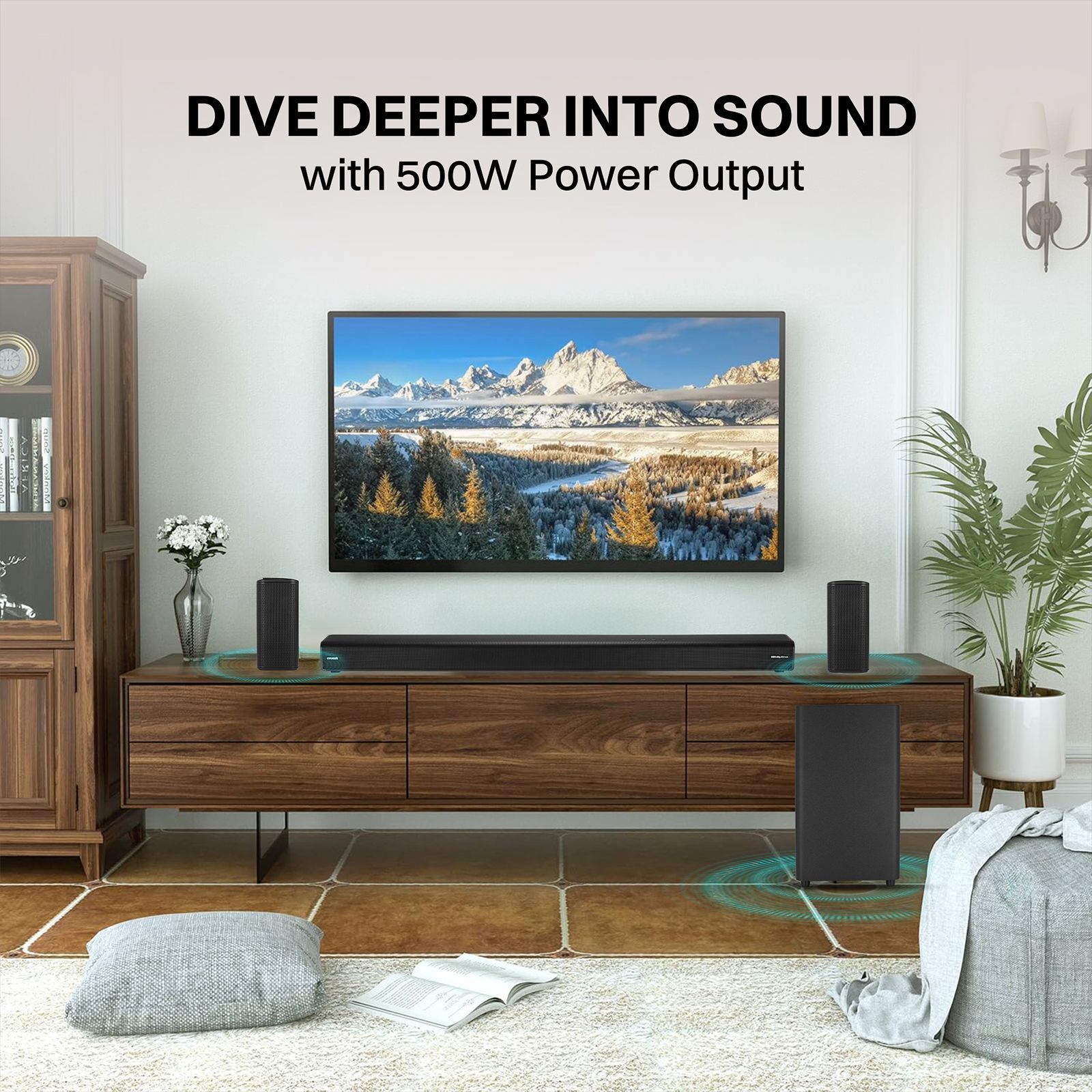 Croma 500W Bluetooth Home Theatre with Remote (Dolby Atmos, 5.1.2 Channel, Black)_18