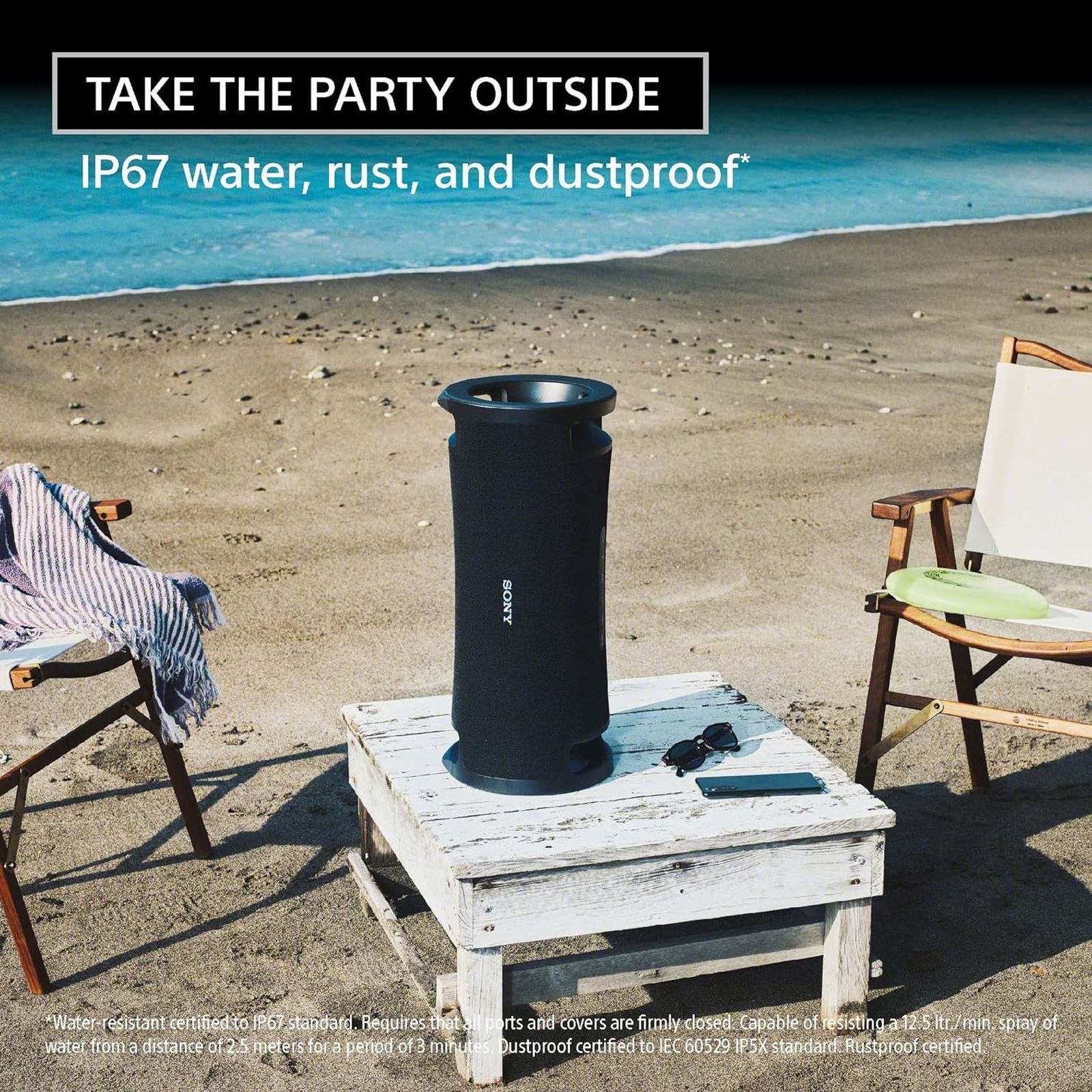 SONY ULT Field 7 Portable Bluetooth Speaker (IP67 Waterproof, Black)_8