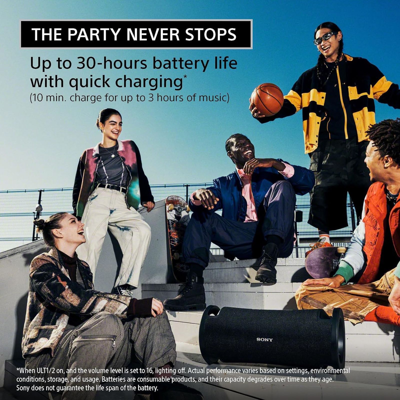 SONY ULT Field 7 Portable Bluetooth Speaker (IP67 Waterproof, Black)_9