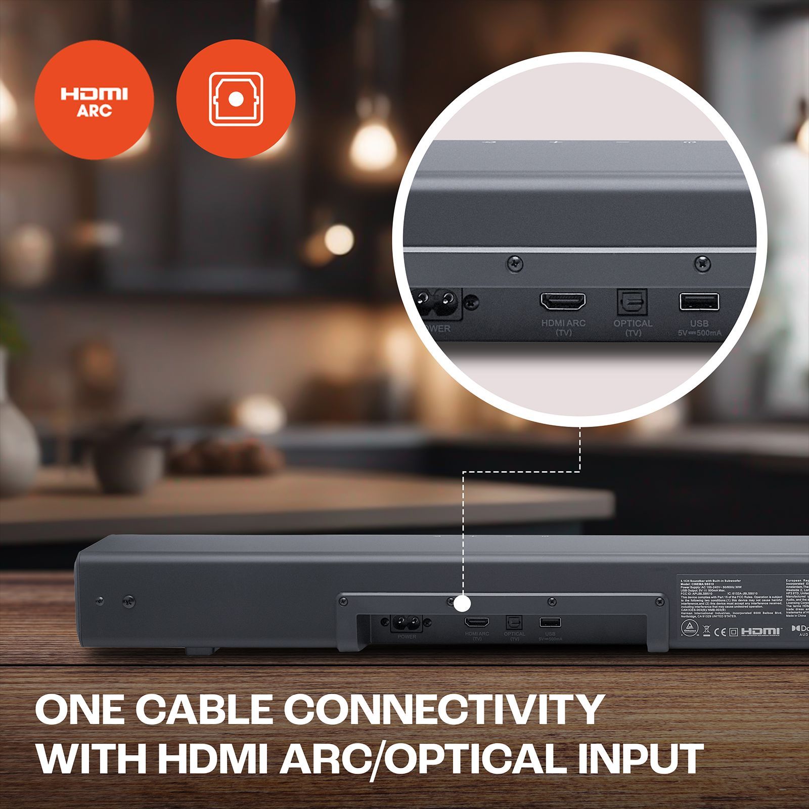 JBL Cinema SB510 200W Soundbar with Remote (Dolby Audio, 3.1 Channel, Black) JBL Cinema SB510 200W Soundbar with Remote (Dolby Audio, 3.1 Channel, Black)_14