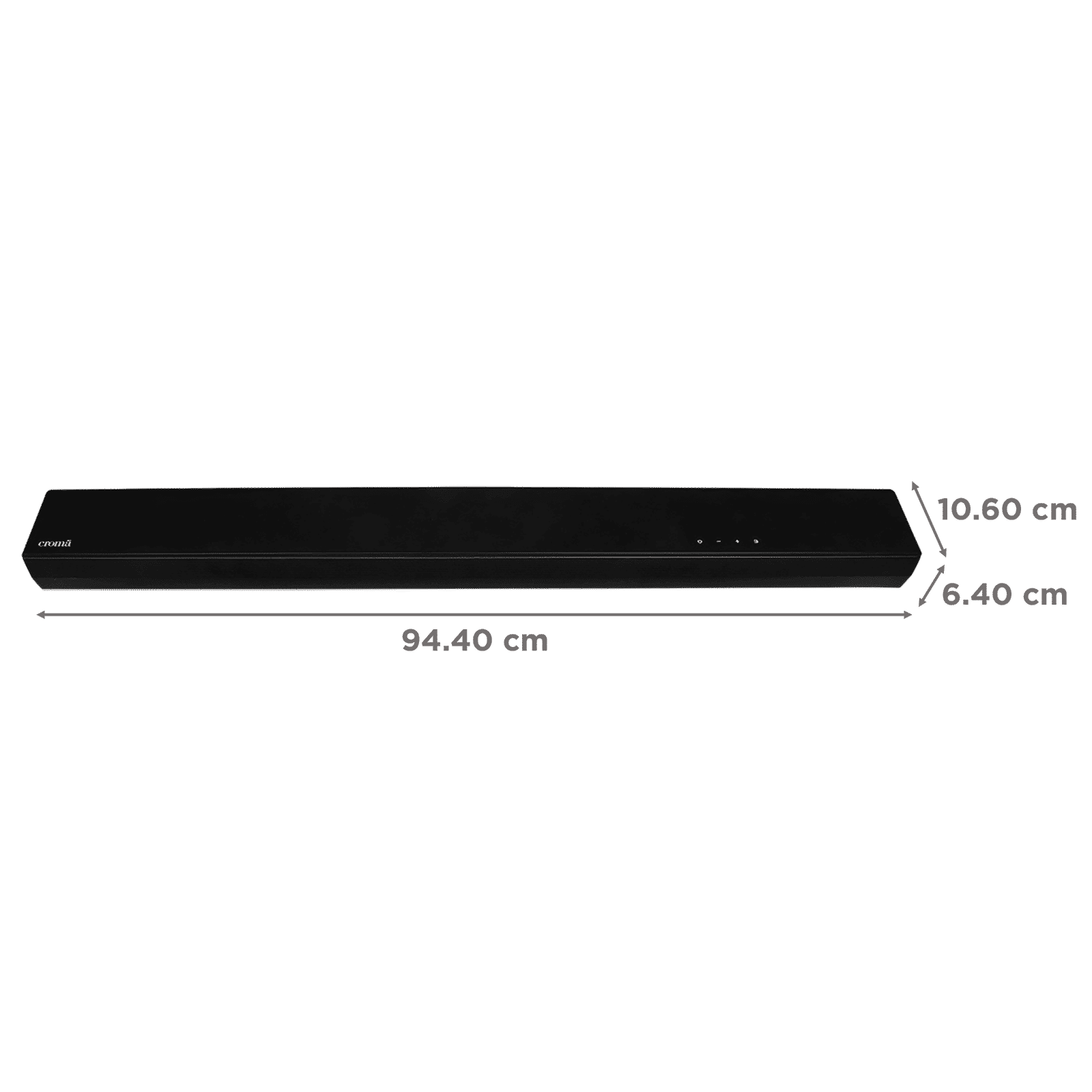 Croma 80W Bluetooth Soundbar with Remote (Surround Sound, 2.1 Channel, Black) Croma 80W Bluetooth Soundbar with Remote (Surround Sound, 2.1 Channel, Black)_3