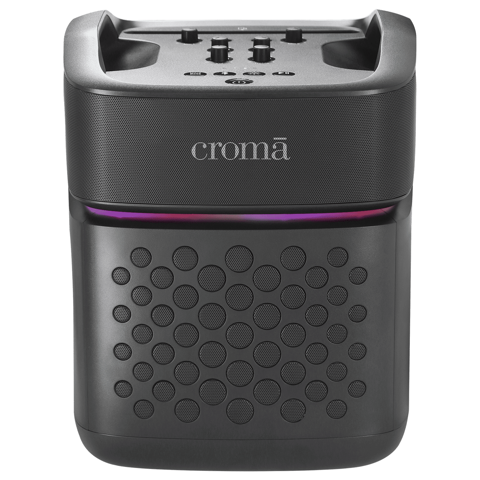 Croma 100W Bluetooth Party Speaker (RGB Party Lights, Black)_1