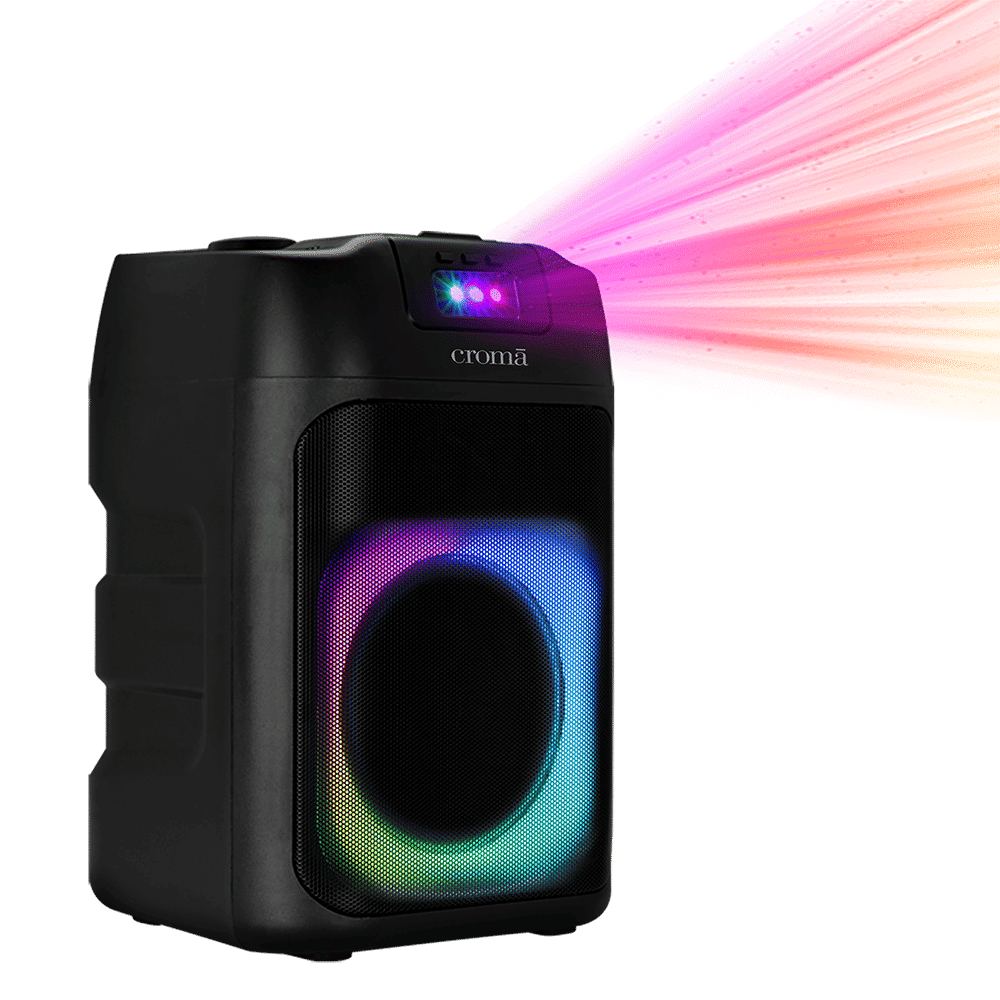 Croma 60 W Bluetooth Party Speaker with mic (TWS Function, Stereo Channel, Black) Croma 60 W Bluetooth Party Speaker with mic (TWS Function, Stereo Channel, Black)_3