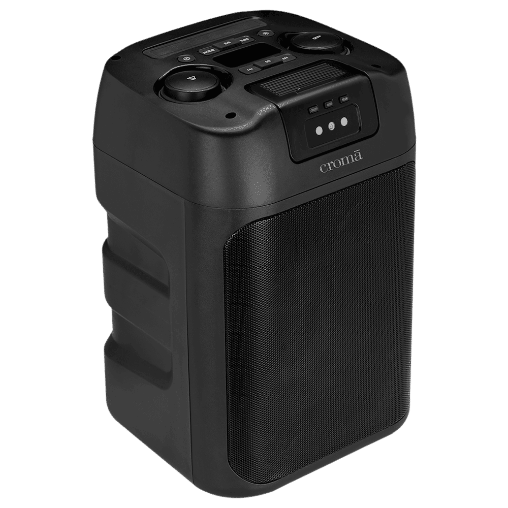 Croma 60 W Bluetooth Party Speaker with mic (TWS Function, Stereo Channel, Black) Croma 60 W Bluetooth Party Speaker with mic (TWS Function, Stereo Channel, Black)_5