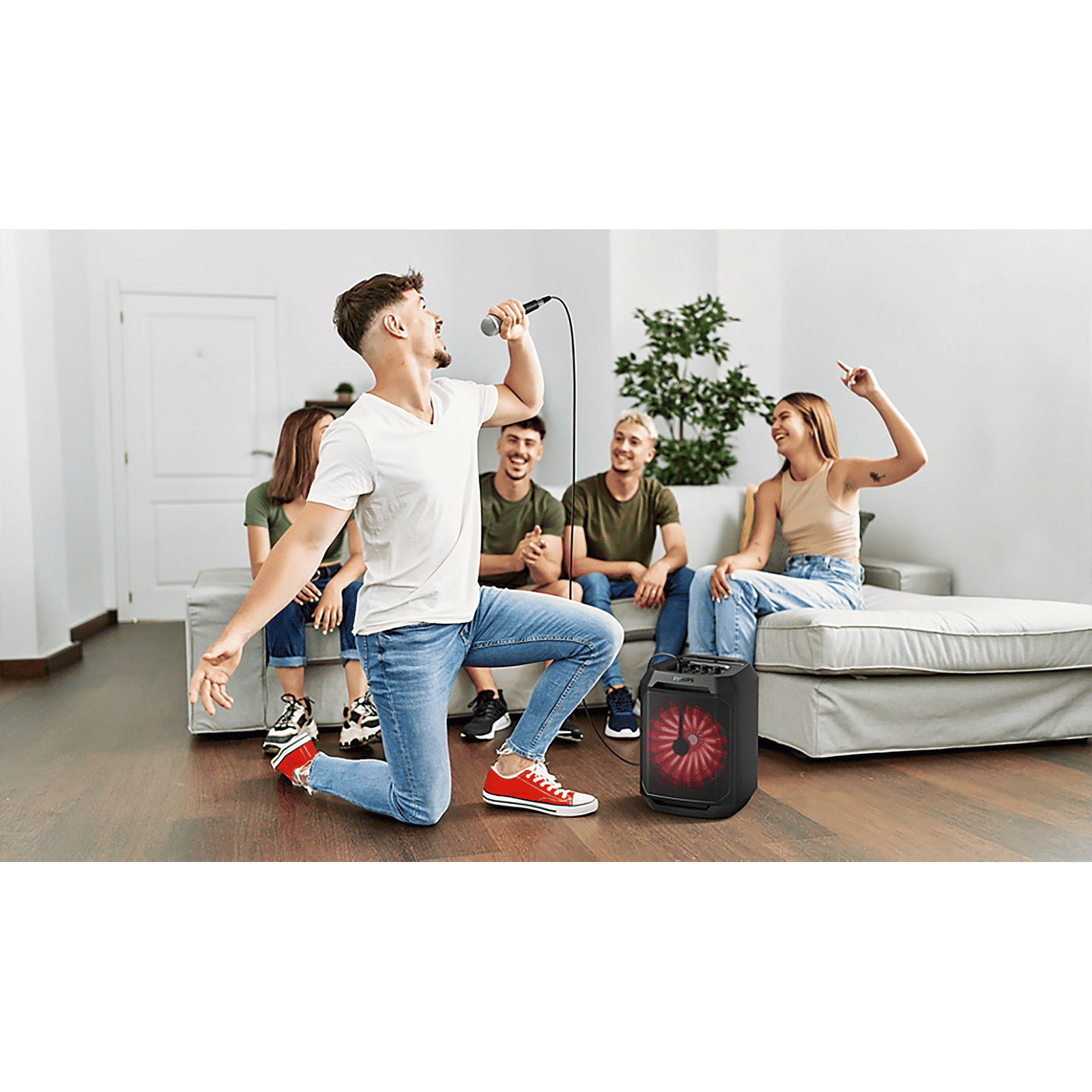 PHILIPS TAX2208/94 30W Bluetooth Party Speaker (Dynamic Bass Boost, Mono Channel, Black)_8