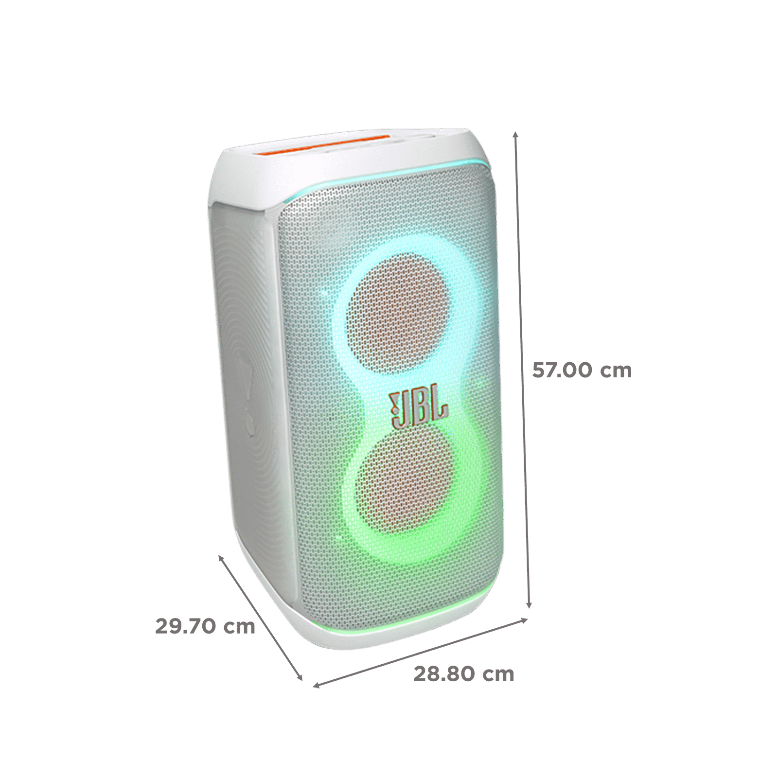 JBL PartyBox Club 120 160W Bluetooth Party Speaker (AI Sound Boost, White)_2