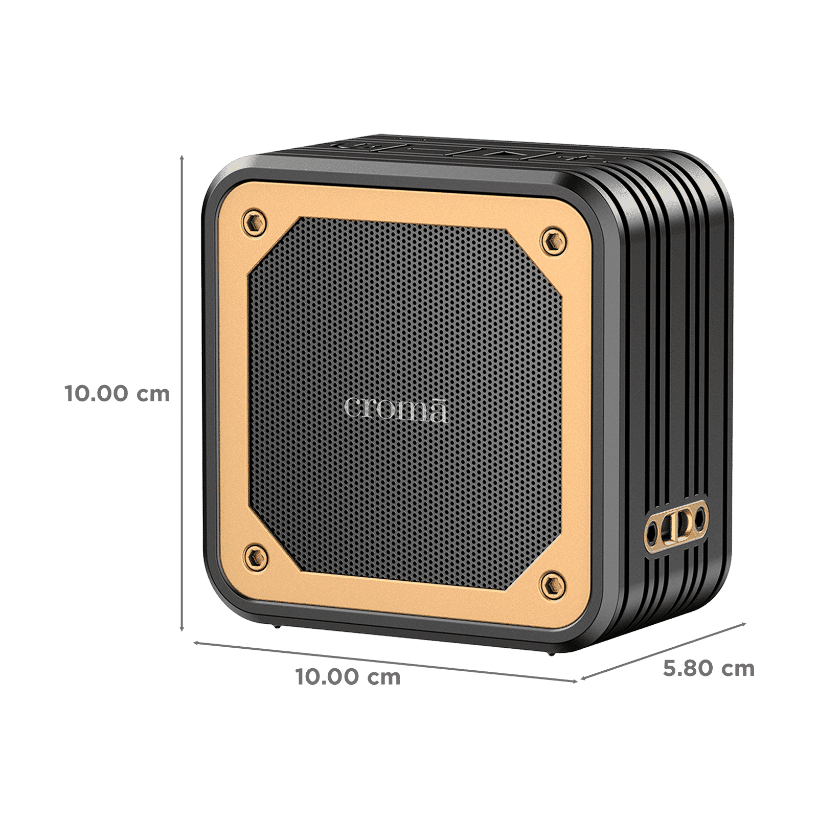 Croma 8W Portable Bluetooth Speaker (IPX5 Water Resistant, Built in Mic, Mono Channel, Black) Croma 8W Portable Bluetooth Speaker (IPX5 Water Resistant, Built in Mic, Mono Channel, Black)_2