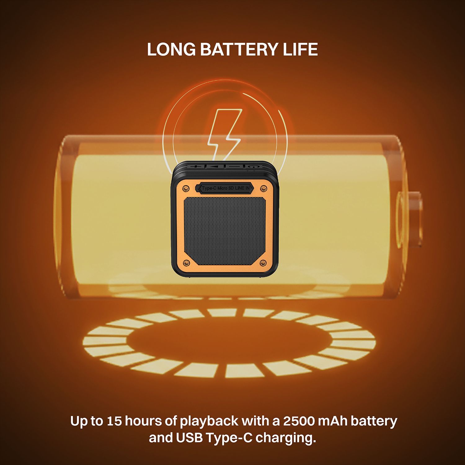 Croma 8W Portable Bluetooth Speaker (IPX5 Water Resistant, Built in Mic, Mono Channel, Black)_6