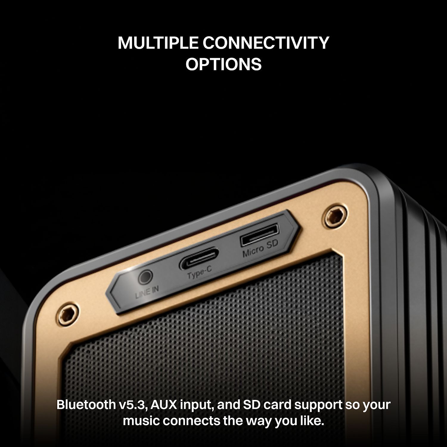 Croma 8W Portable Bluetooth Speaker (IPX5 Water Resistant, Built in Mic, Mono Channel, Black)_7