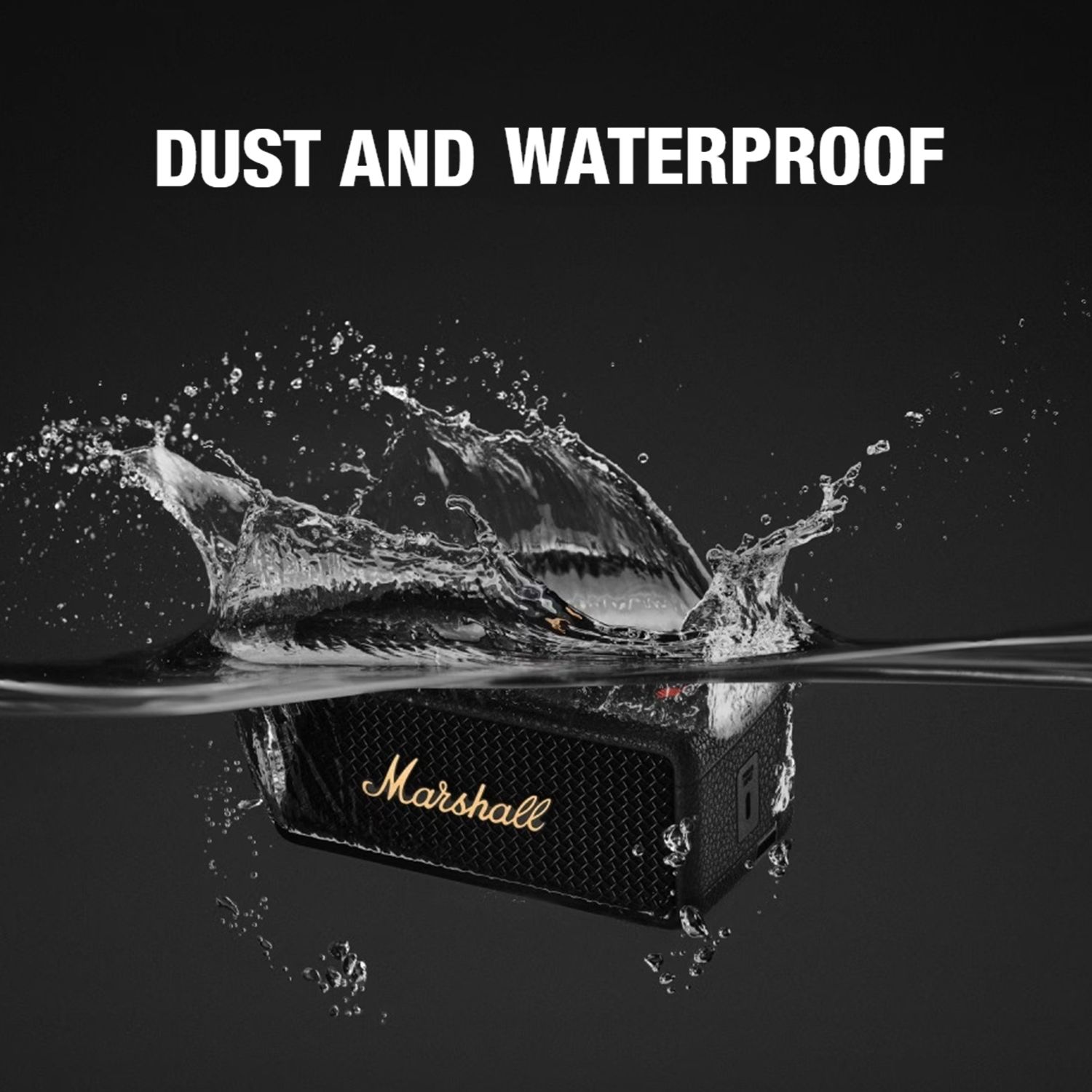 Marshall Emberton III 20W Portable Bluetooth Speaker (IP67 Dust & Waterproof, 360 Degree Sound, Stereo Channel, Black & Brass)_18