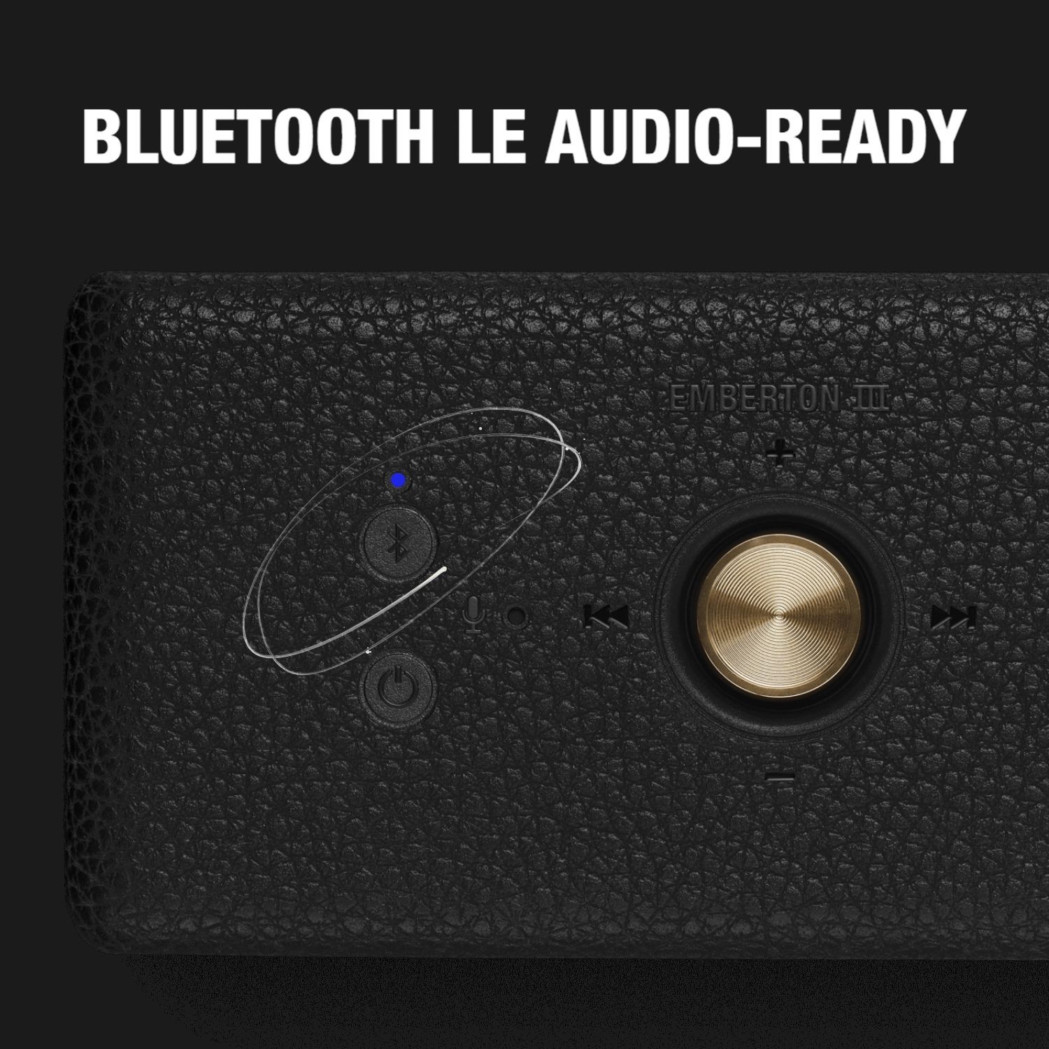 Marshall Emberton III 20W Portable Bluetooth Speaker (IP67 Dust & Waterproof, 360 Degree Sound, Stereo Channel, Black & Brass)_20