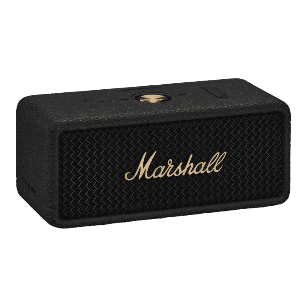 Marshall Emberton III 20W Portable Bluetooth Speaker (IP67 Dust & Waterproof, 360 Degree Sound, Stereo Channel, Black & Brass) Marshall Emberton III 20W Portable Bluetooth Speaker (IP67 Dust & Waterproof, 360 Degree Sound, Stereo Channel, Black & Brass)_4