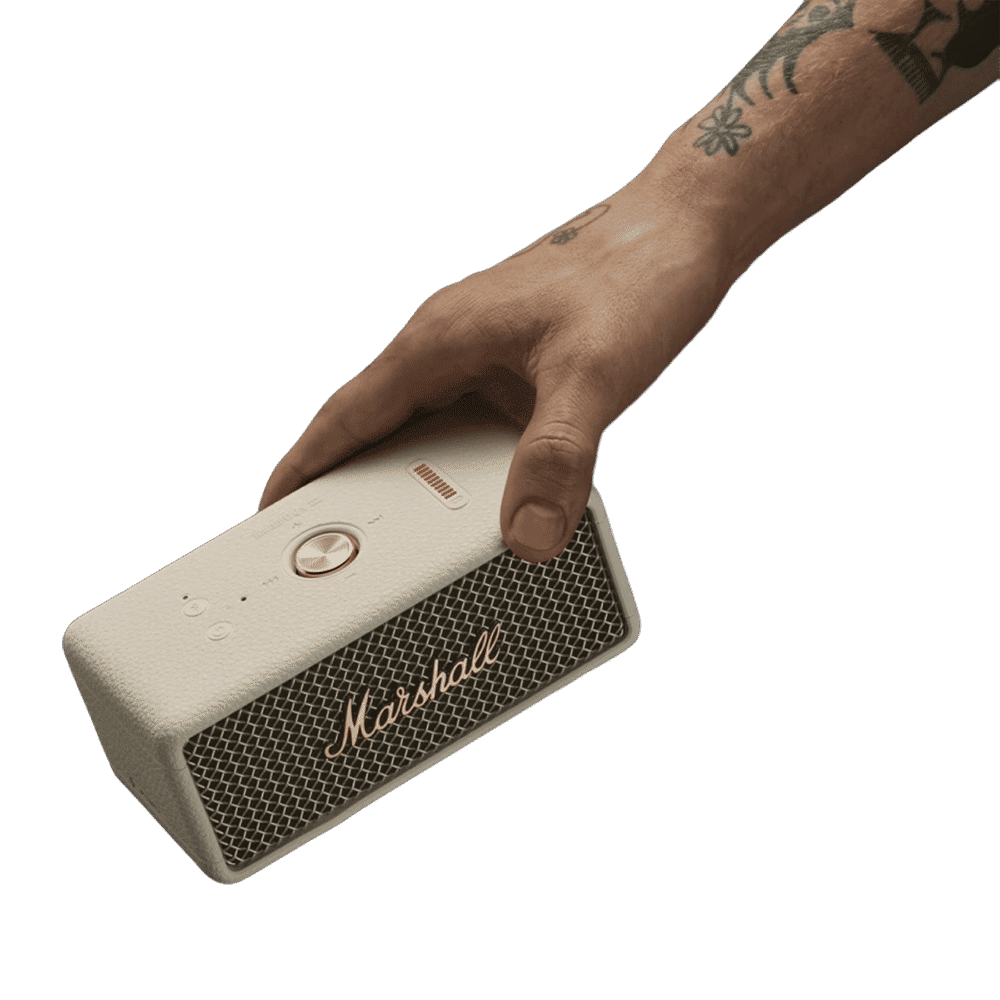 Marshall Emberton III 20W Portable Bluetooth Speaker (IP67 Dust & Waterproof, 360 Degree Sound, Stereo Channel, Cream) Marshall Emberton III 20W Portable Bluetooth Speaker (IP67 Dust & Waterproof, 360 Degree Sound, Stereo Channel, Cream)_6